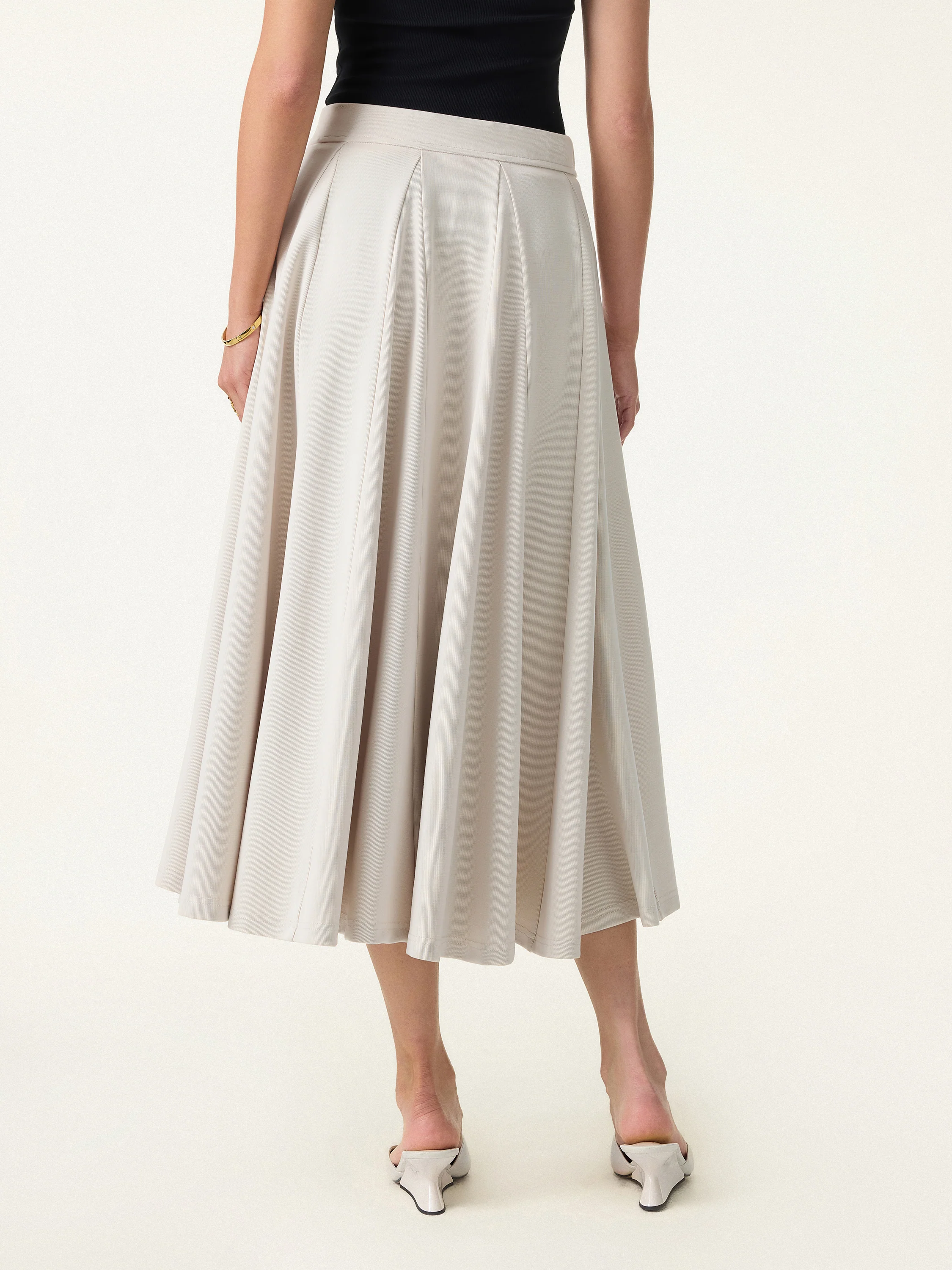 Lyocell Blend Volume Skirt with Pockets - Image 11