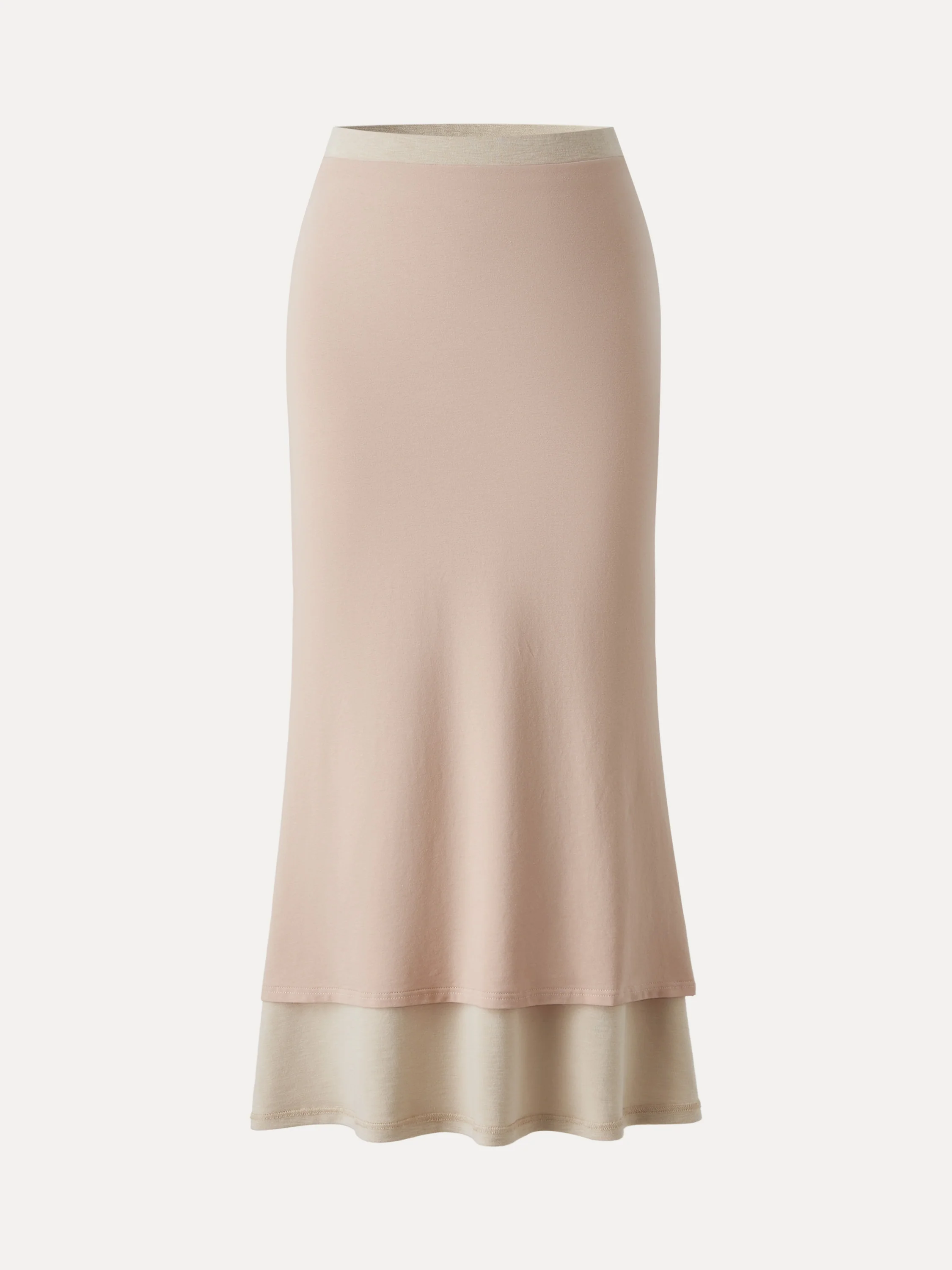 Matte Smooth Drapey Mermaid Flare Maxi Skirt - Image 6
