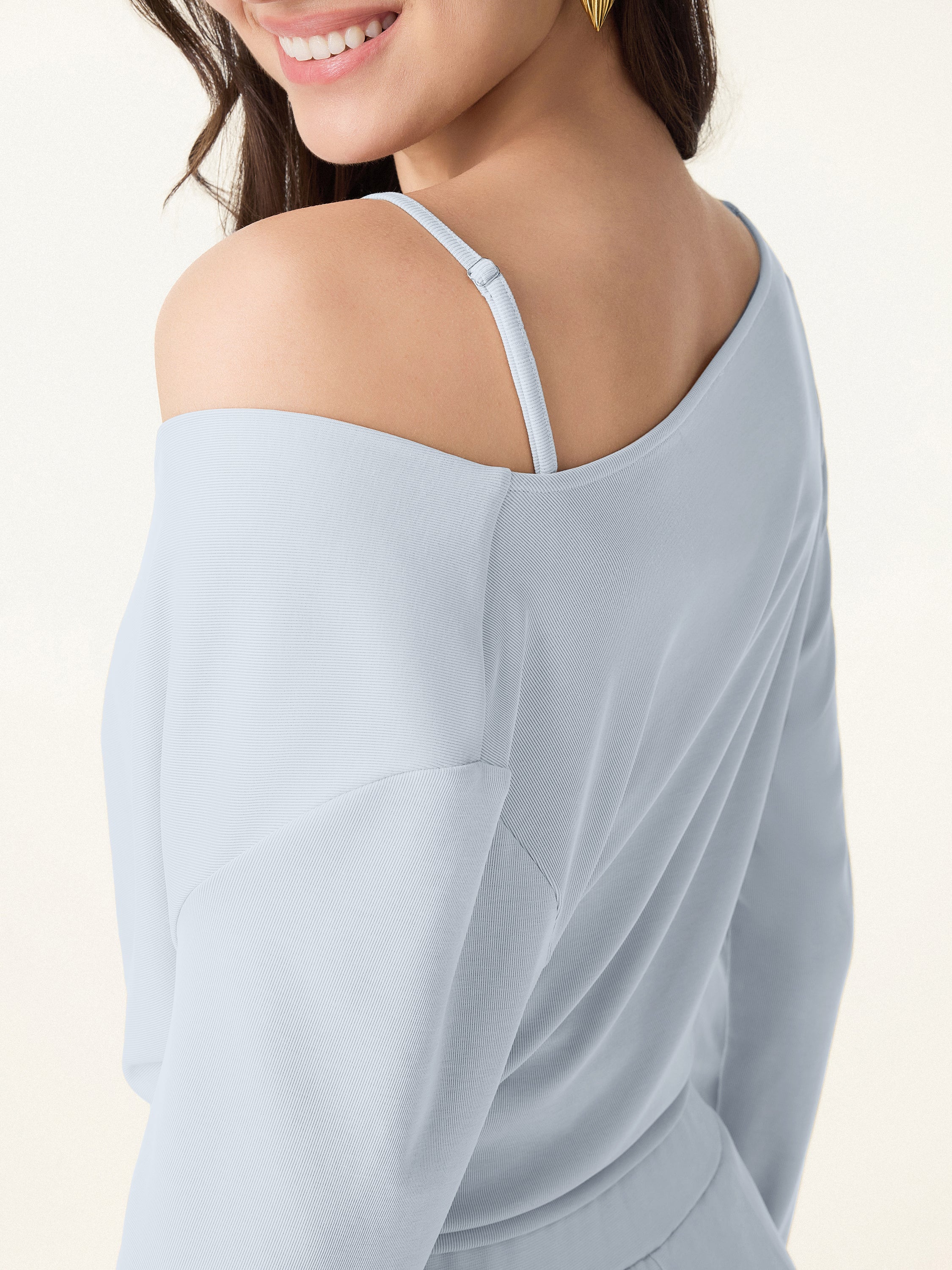 Sandwashed Modal 2-in-1 Wrap Bra Top - Image 5
