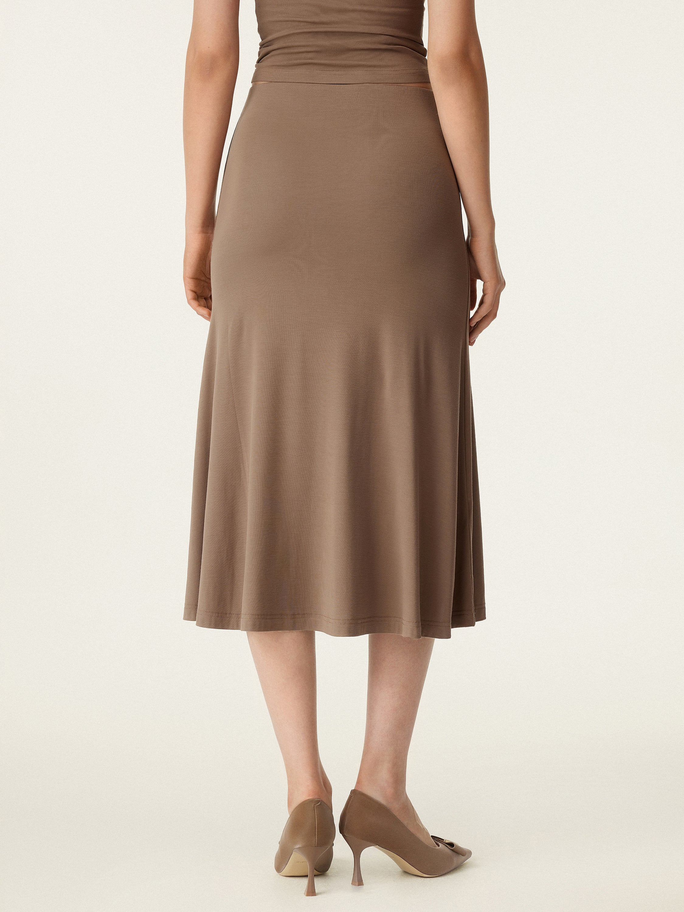 Breezy Pull-on Mermaid Midi Skirt - Image 10