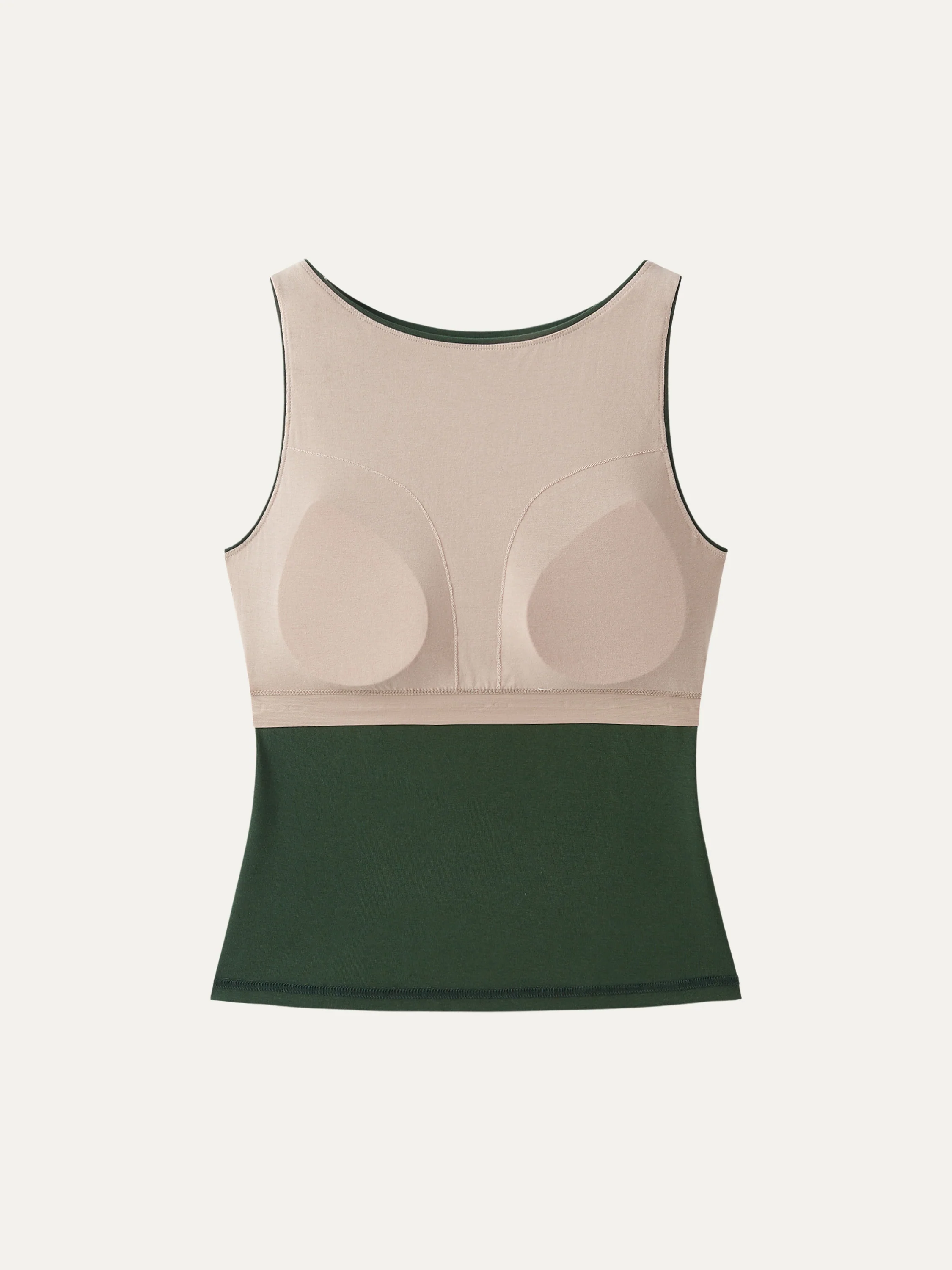 Stretch Cotton Boatneck Bra Tank - Image 18