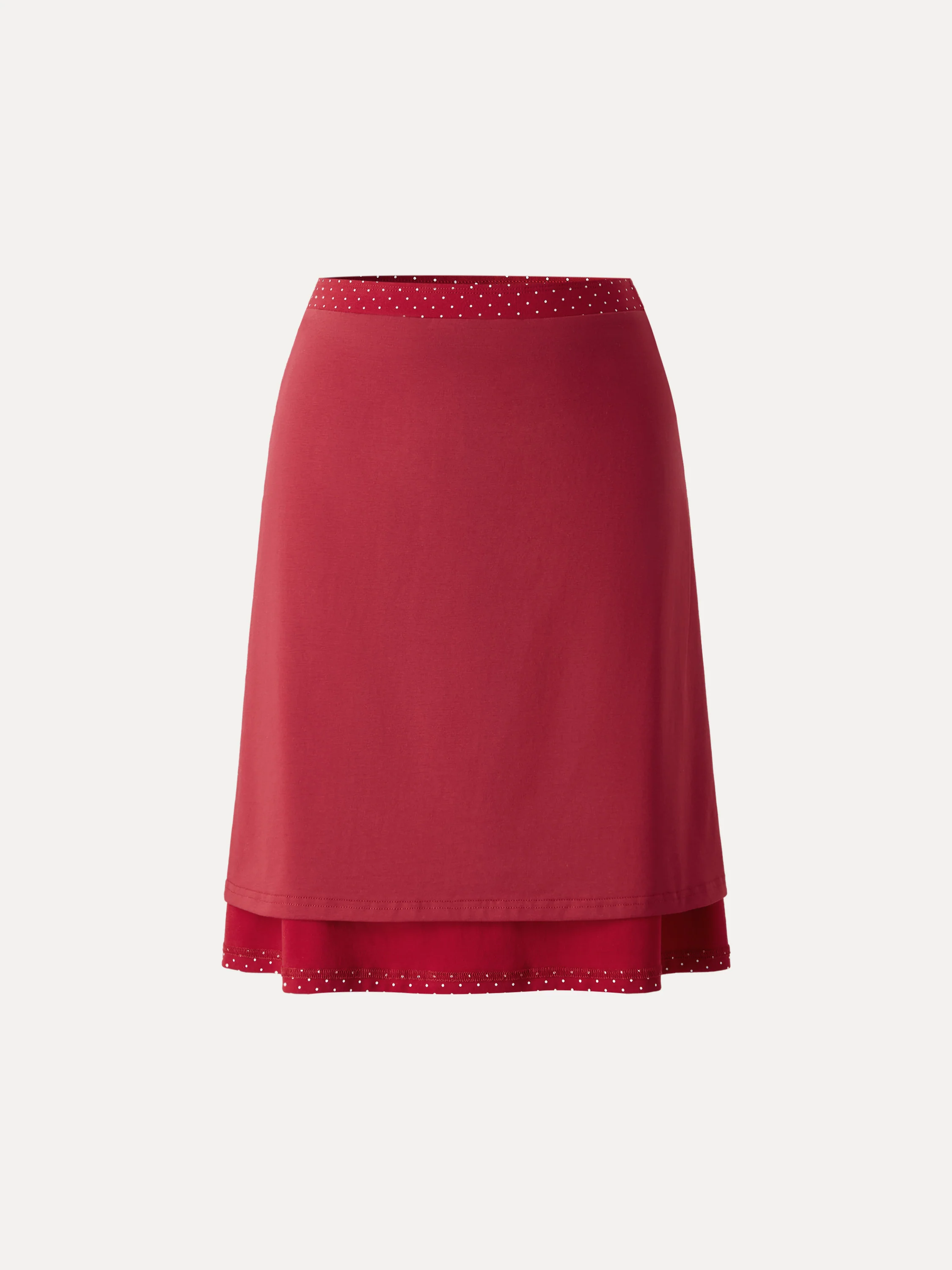 Stretch Cotton Polka Dot A-Line Flare Skirt Limited Edition - Image 8