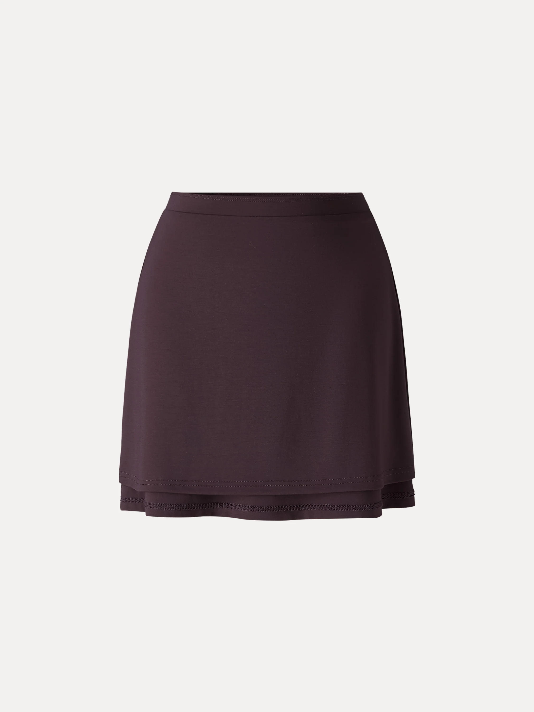 Stretchy Mid Rise A-Line Pull-On Skirt - Image 7