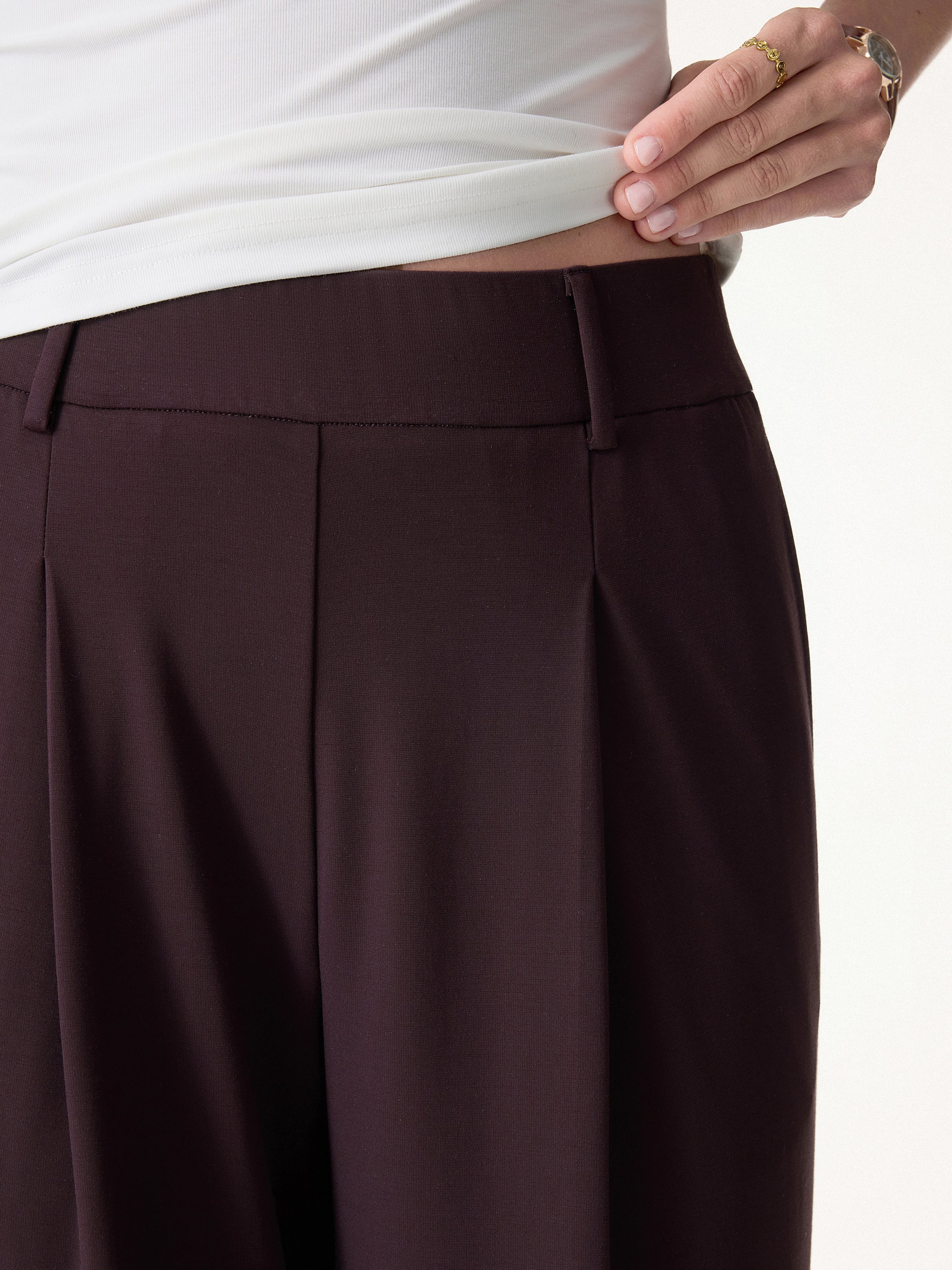 Stretchy Flowy High Rise Wide Leg The Success Pants - Image 6