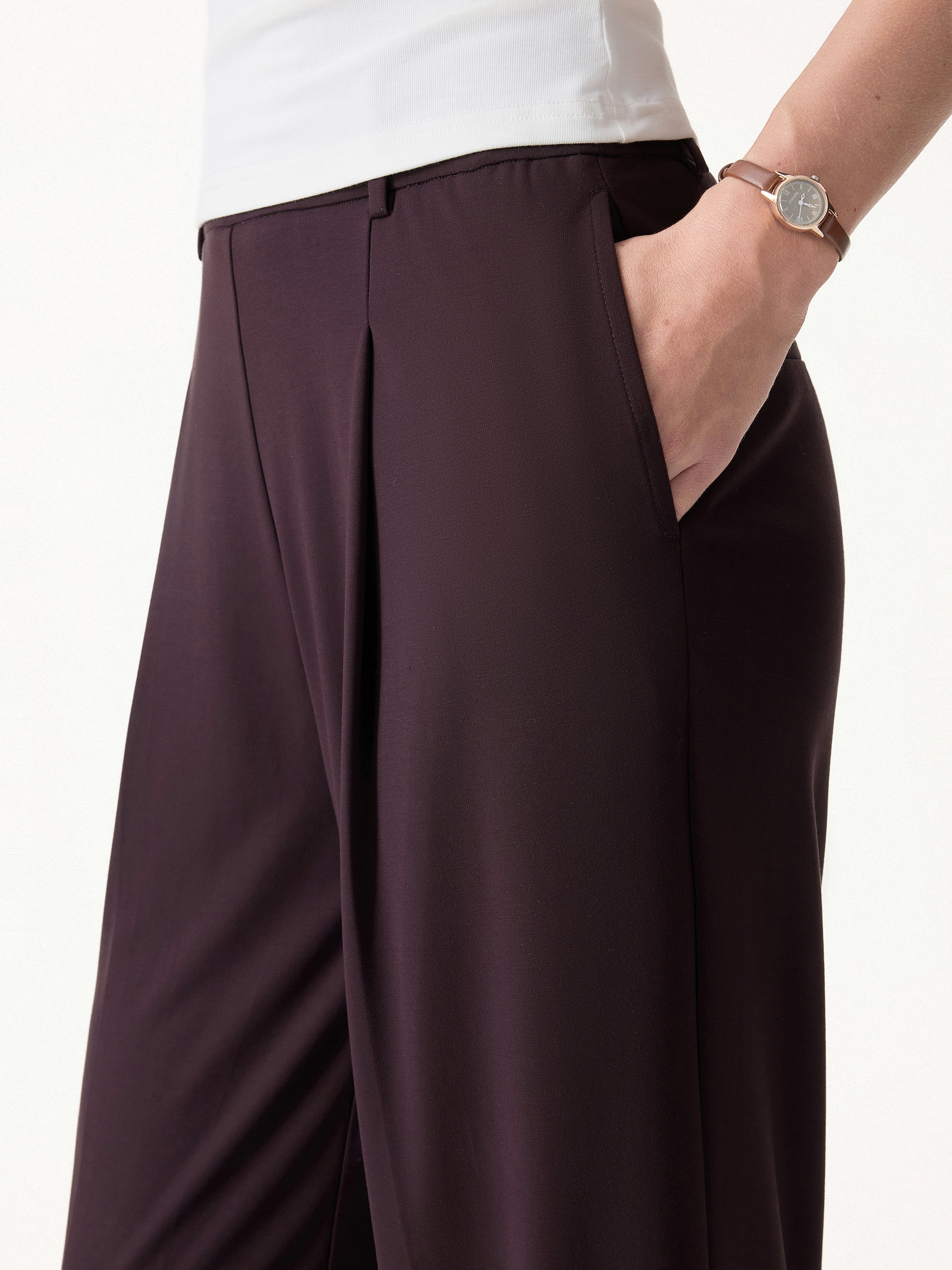Stretchy Flowy High Rise Wide Leg The Success Pants - Image 5