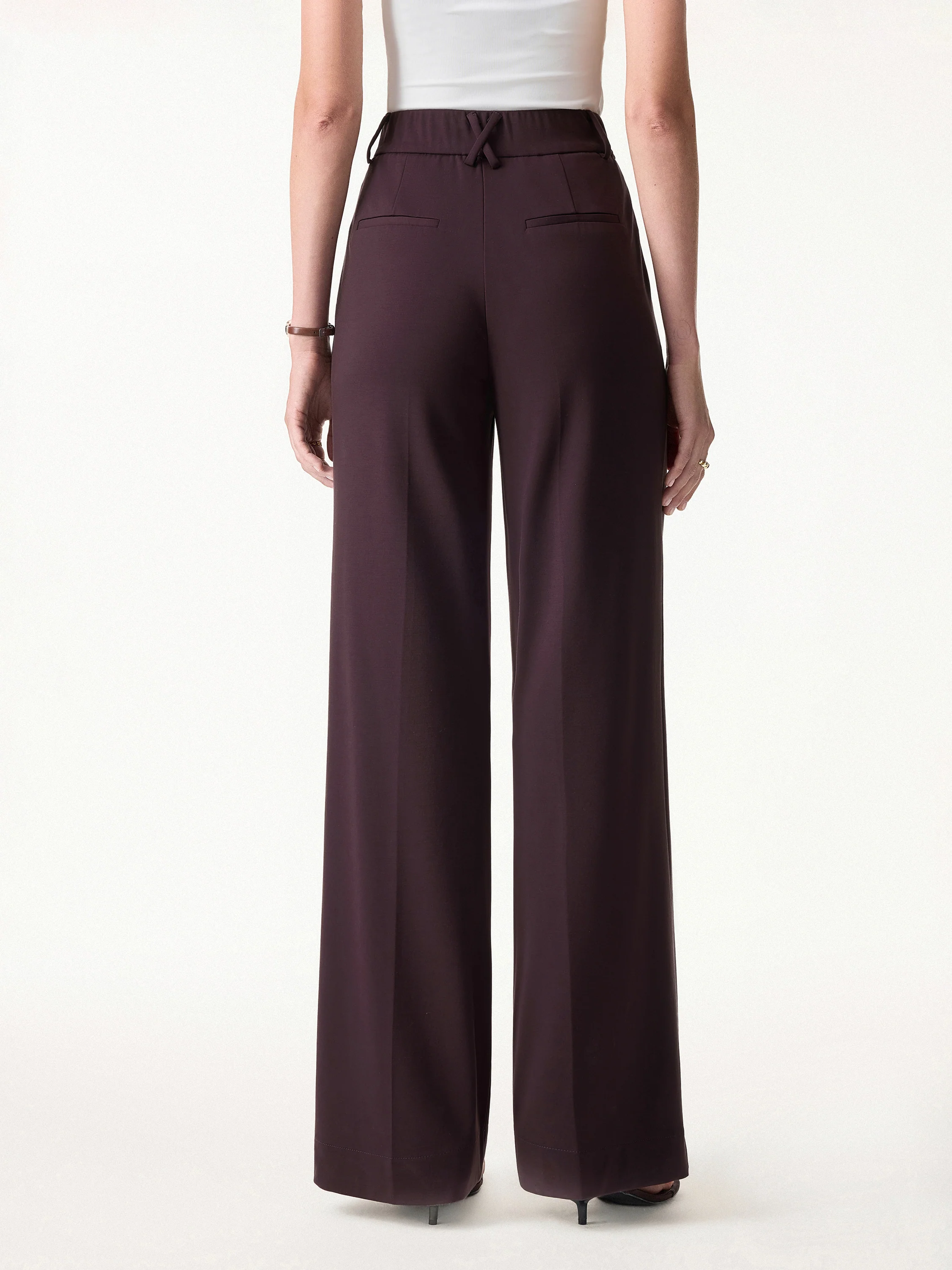 Stretchy Flowy High Rise Wide Leg The Success Pants - Image 9