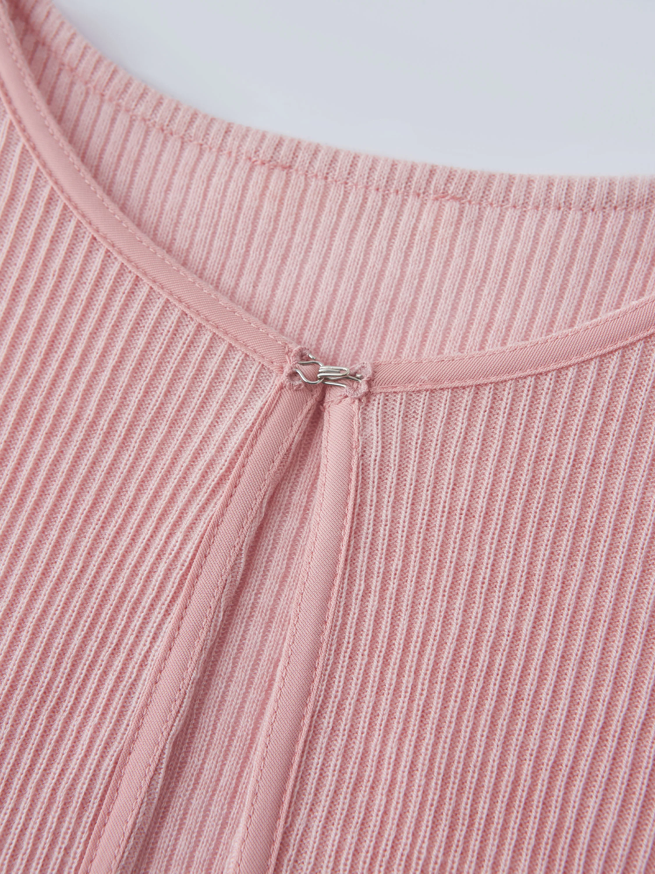 Textured Knit Relaxed Long Sleeve Cardigan - Image 8