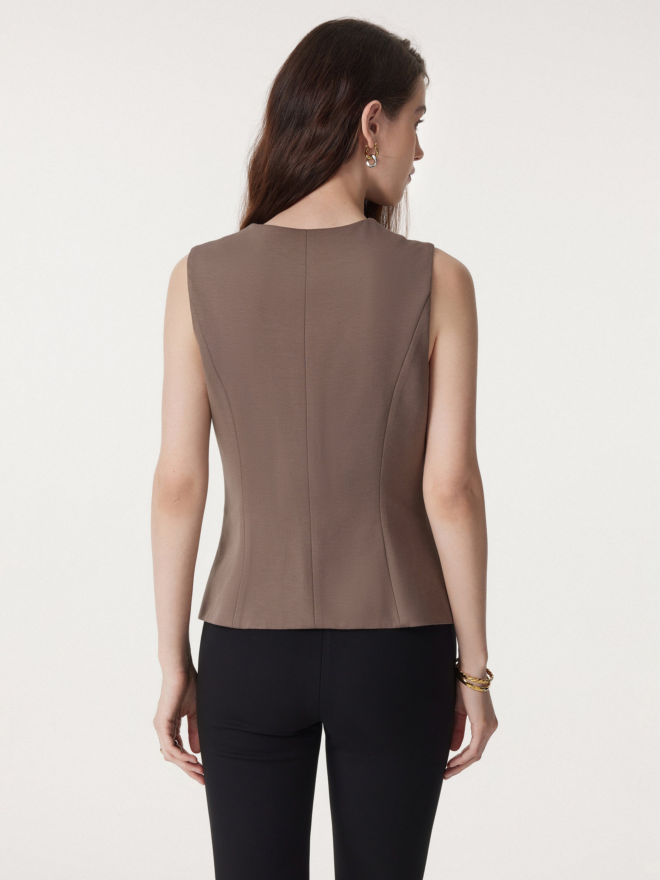 Office Staple Waistcoat with Pockets - Image 10