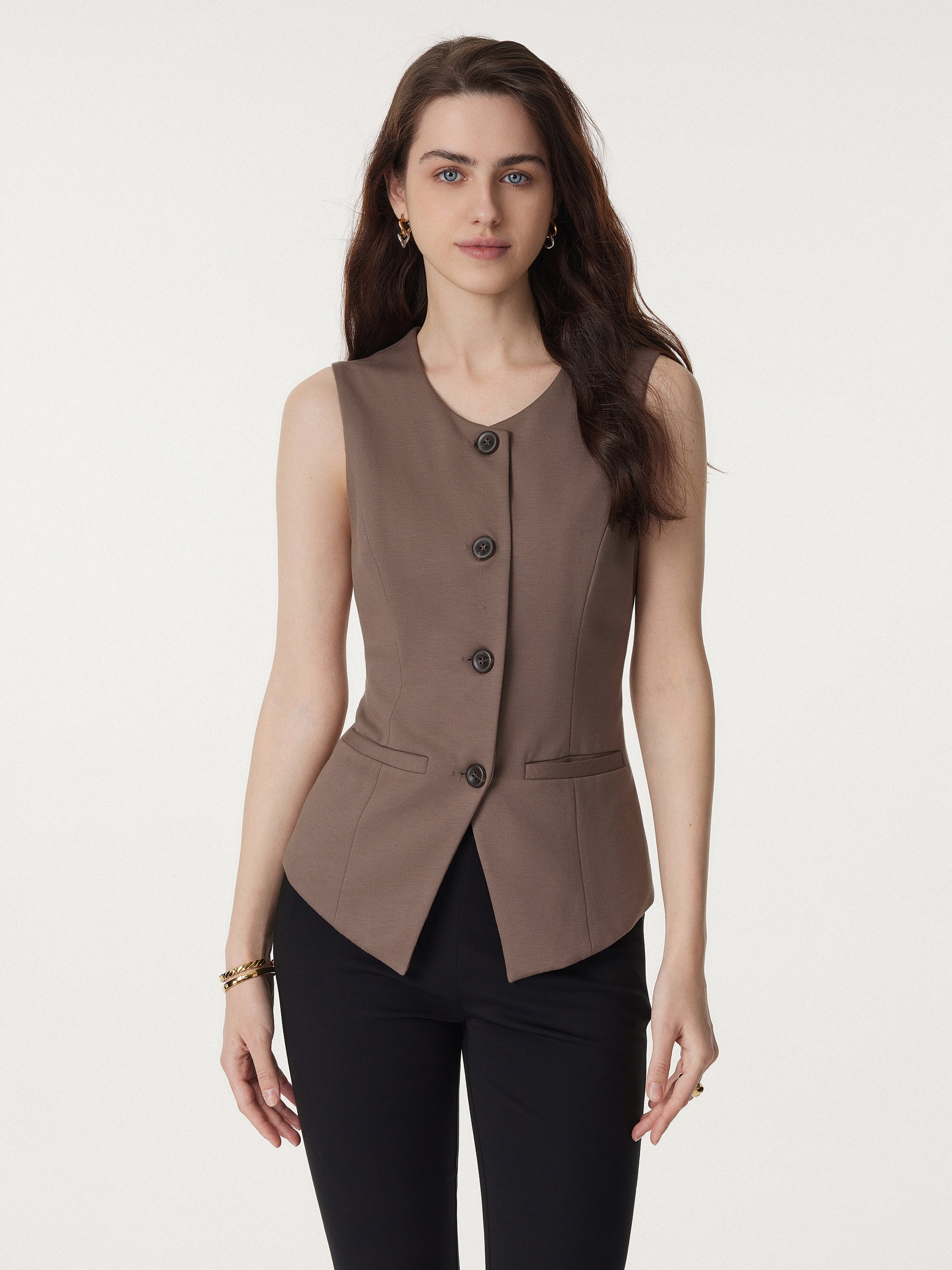 Office Staple Waistcoat with Pockets - Image 5