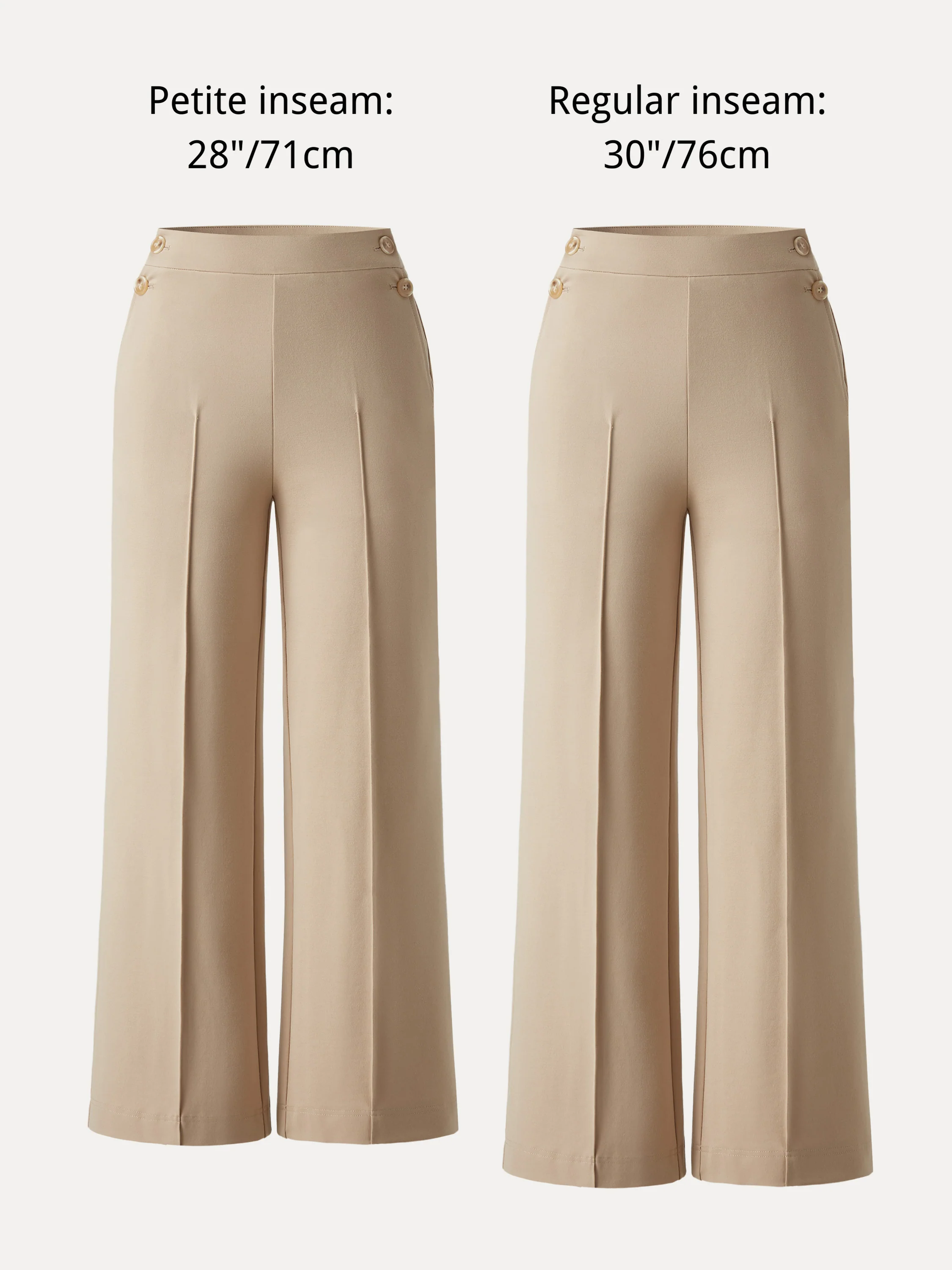 4-Way Stretch A-Line Wide Leg Pull-on Work Pants with Pockets - Image 10