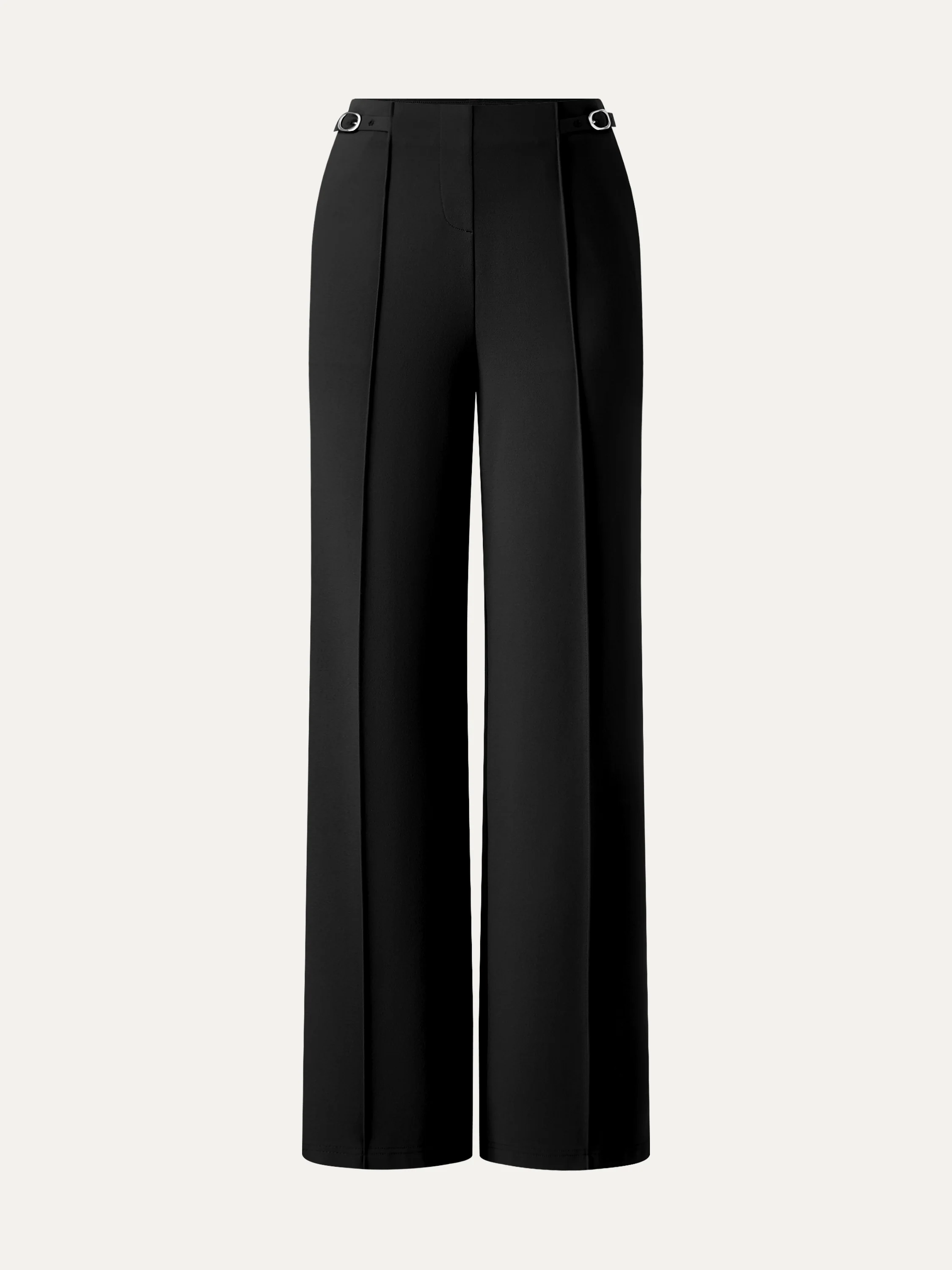 4-Way Stretch Drapey High Rise Wide Leg Ankled Pants - Image 13