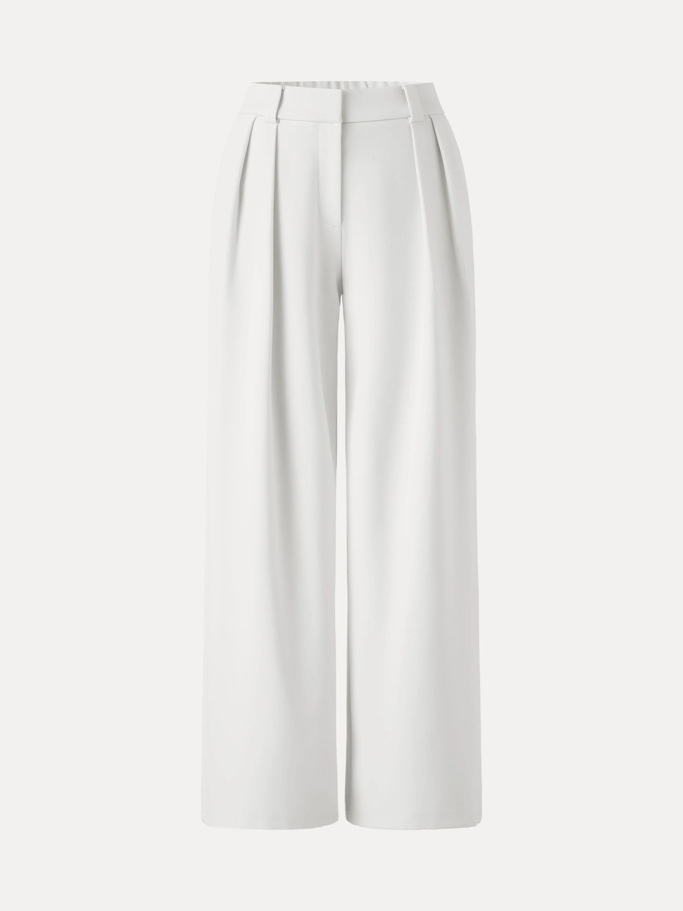 4-Way Stretch Drapey Mid Rise Wide Leg Work Pants - Image 20