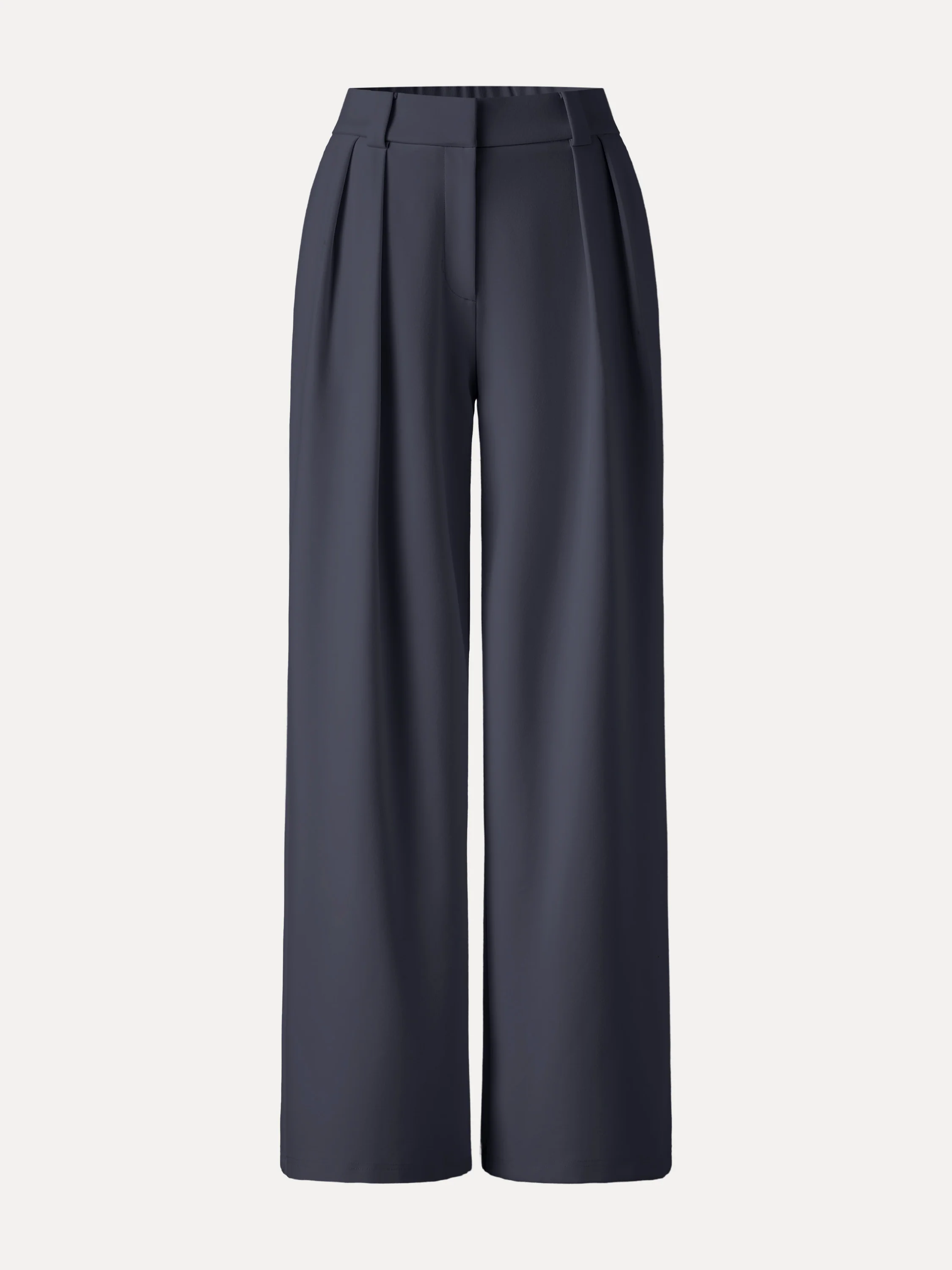 4-Way Stretch Drapey Mid Rise Wide Leg Work Pants - Image 23