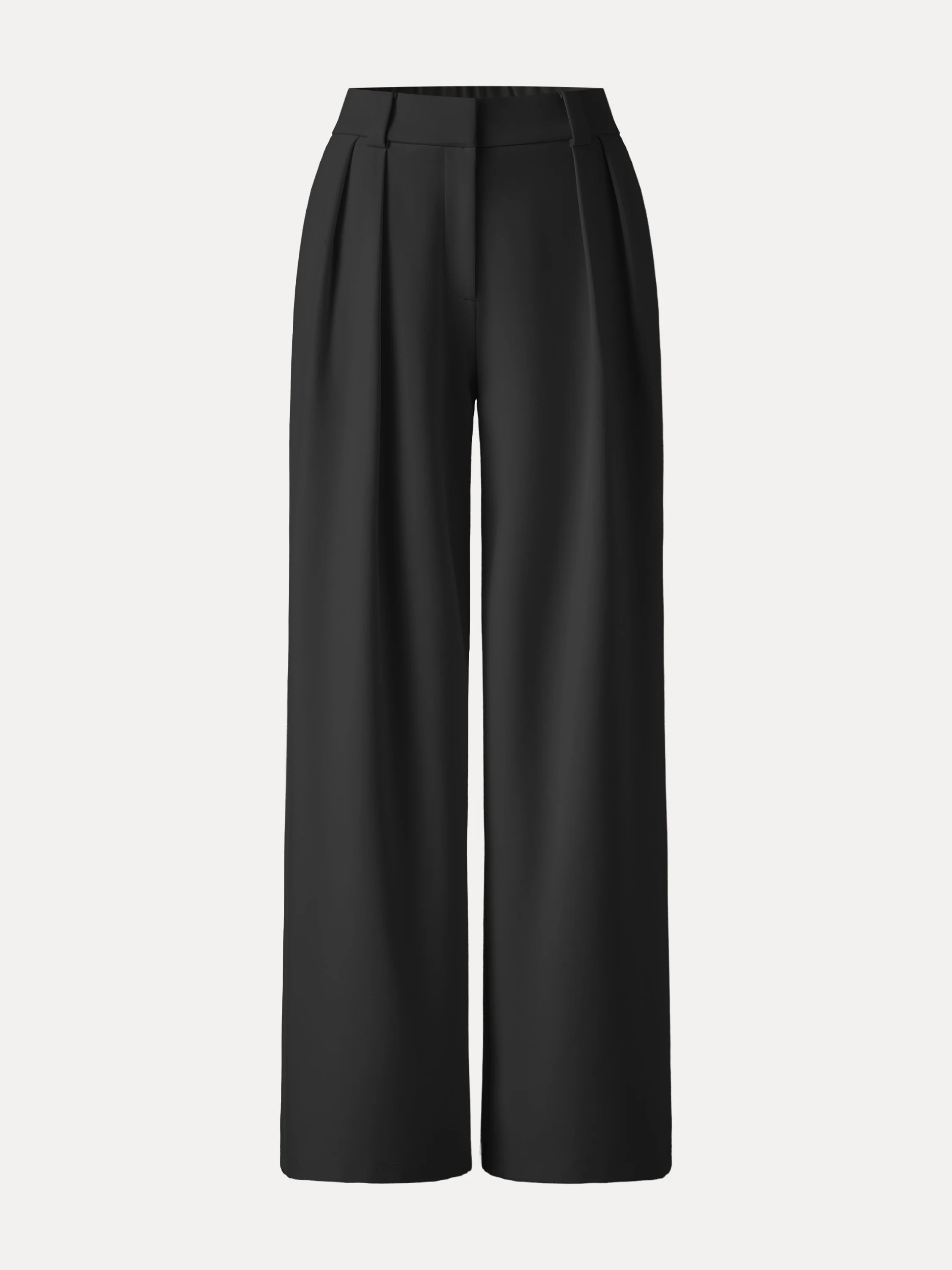 4-Way Stretch Drapey Mid Rise Wide Leg Work Pants - Image 24
