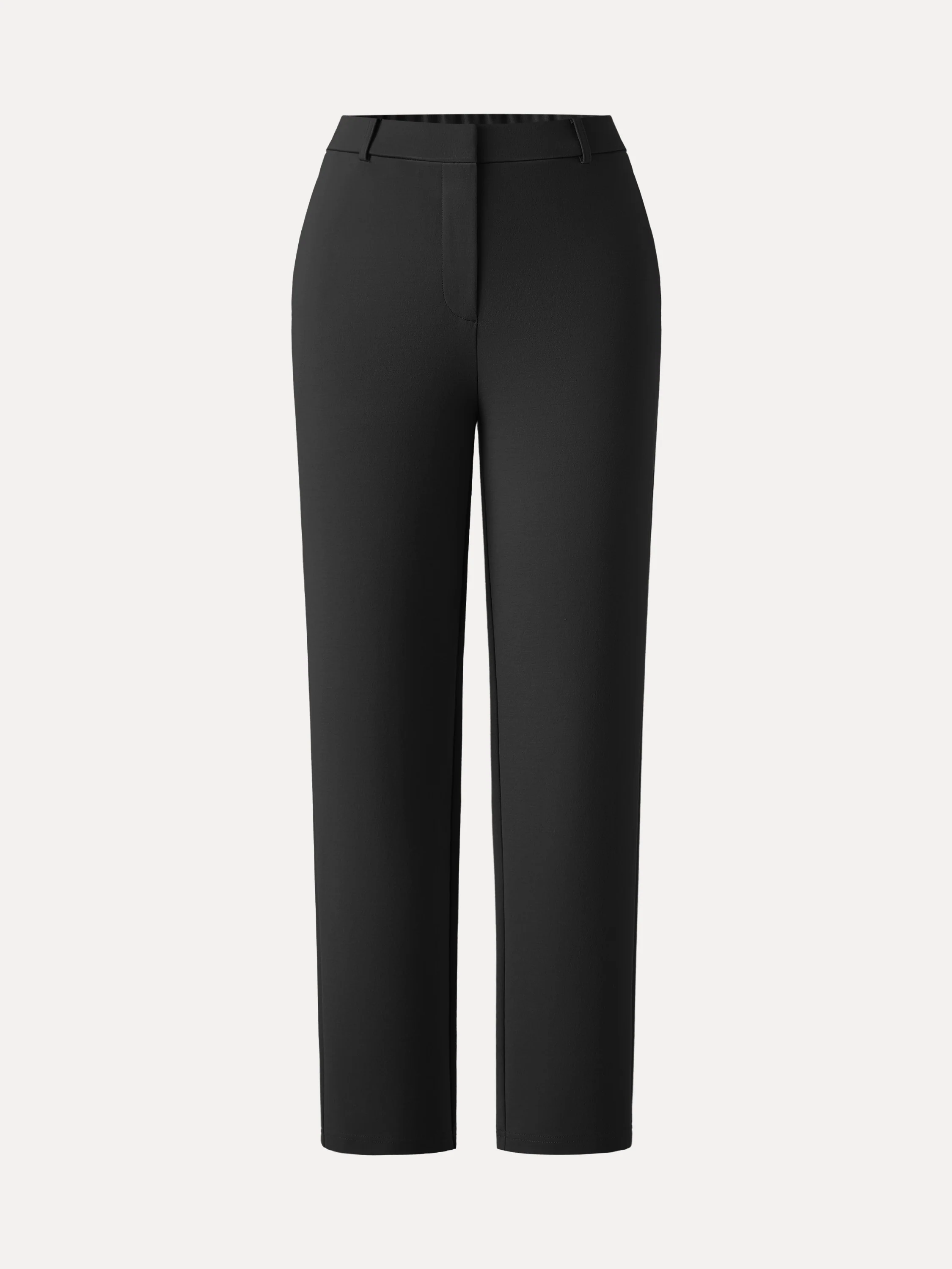4-Way Stretch High Rise Tapered Leg Pants with Pockets - Image 2