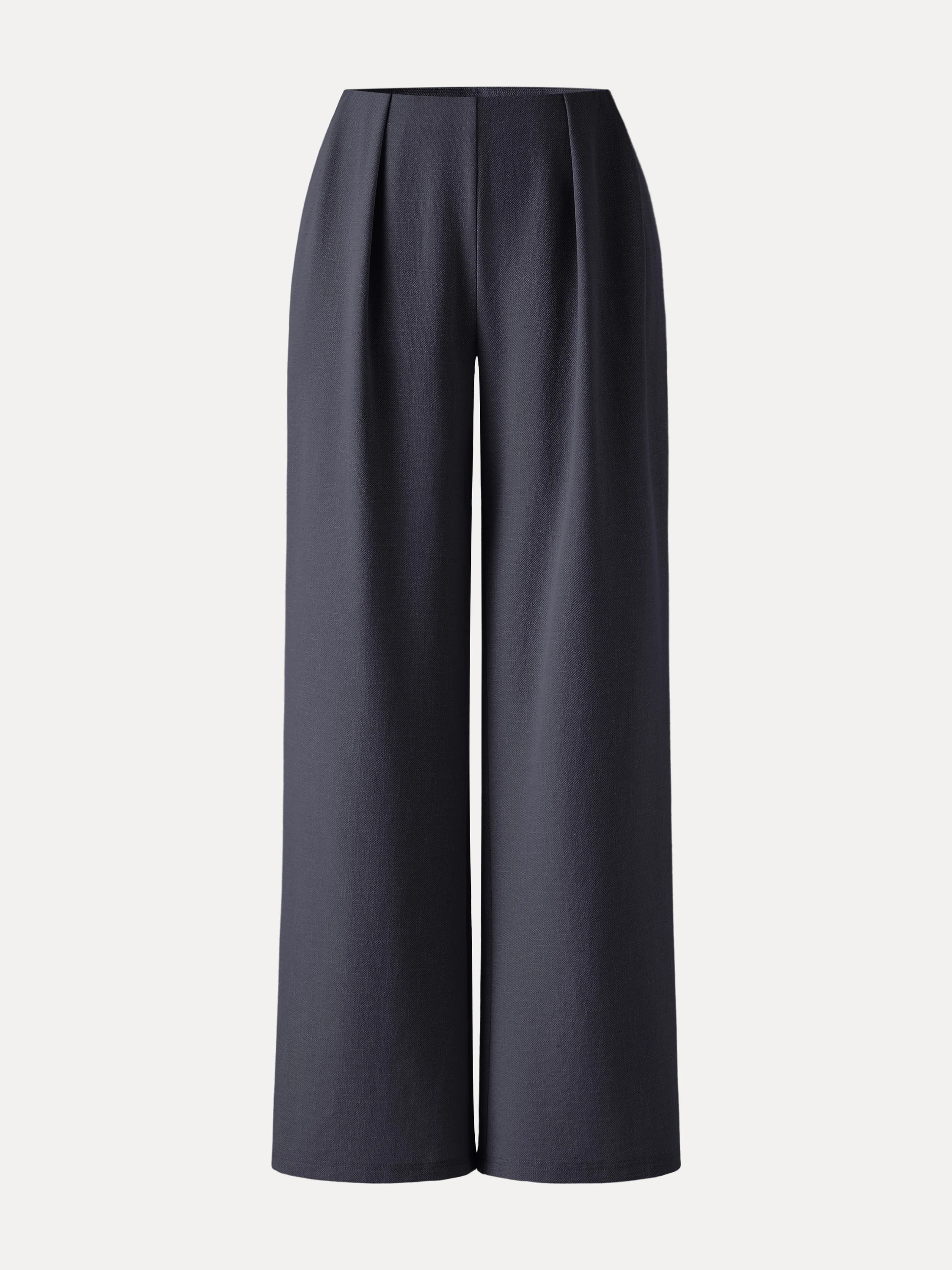Airy Stretch Linen Wide Flare Pants with Pockets - Image 14