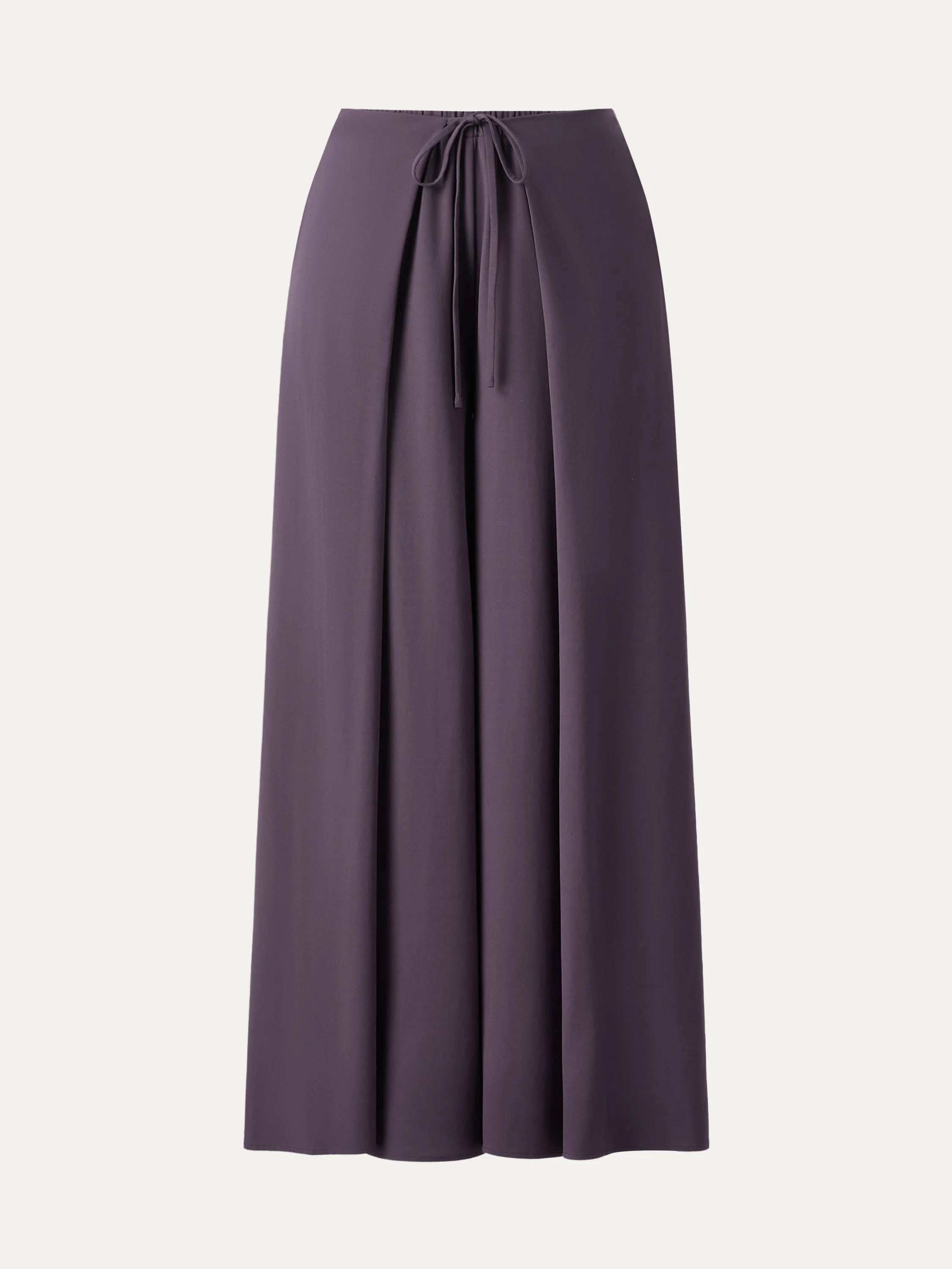 Bamboo Ponte Wrap-tie Palazzo Pants with Pockets - Image 10