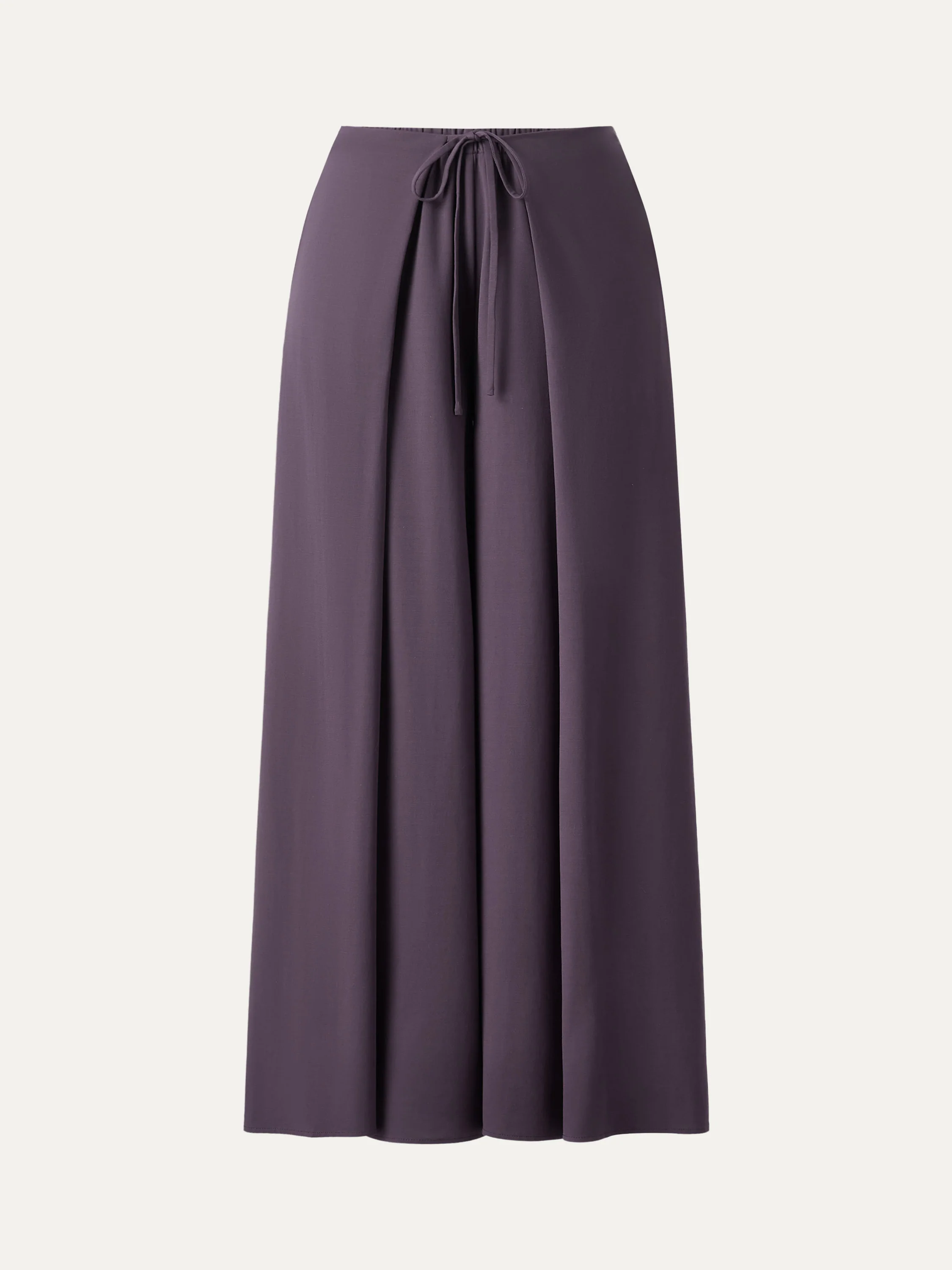 Bamboo Ponte Wrap-tie Palazzo Pants with Pockets - Image 11