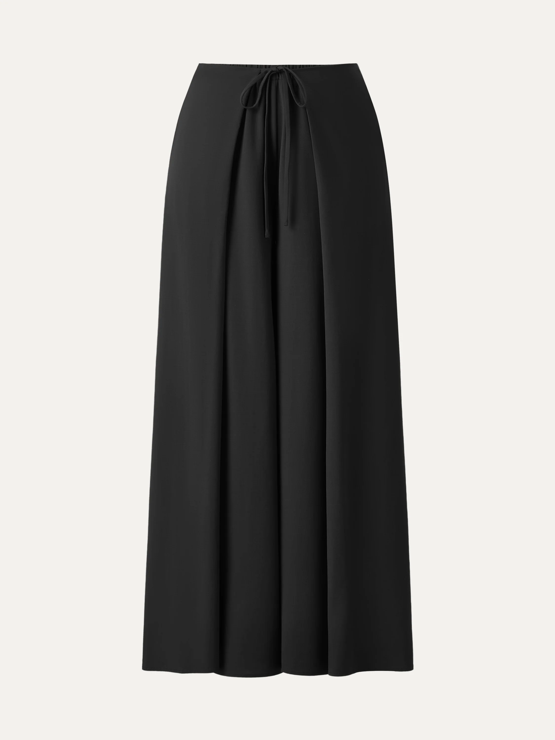 Bamboo Ponte Wrap-tie Palazzo Pants with Pockets - Image 12