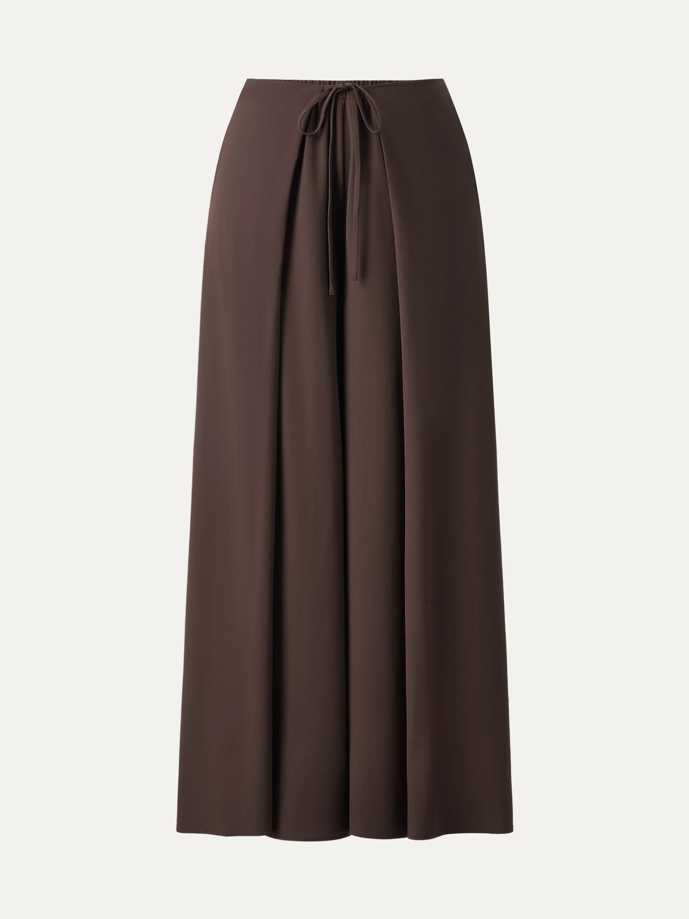 Bamboo Ponte Wrap-tie Palazzo Pants with Pockets - Image 8