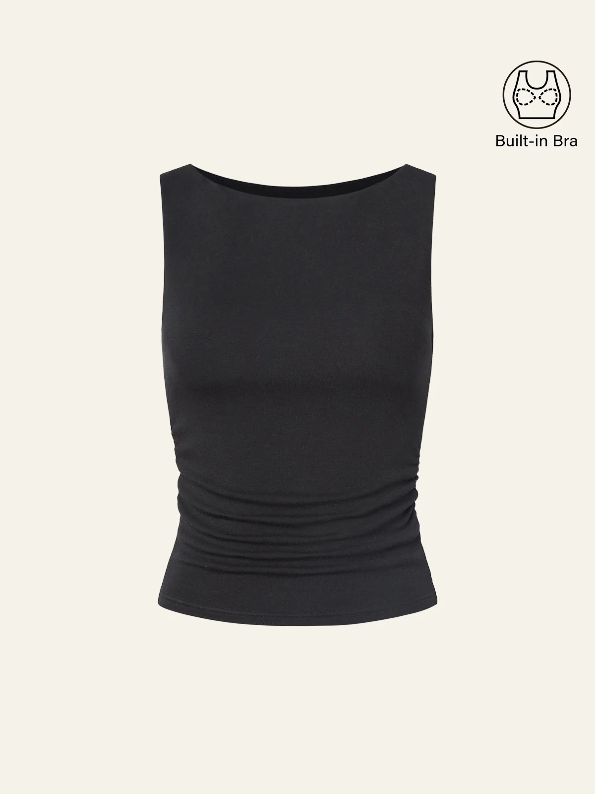 Boat Neck Bra Tank Top - Image 4