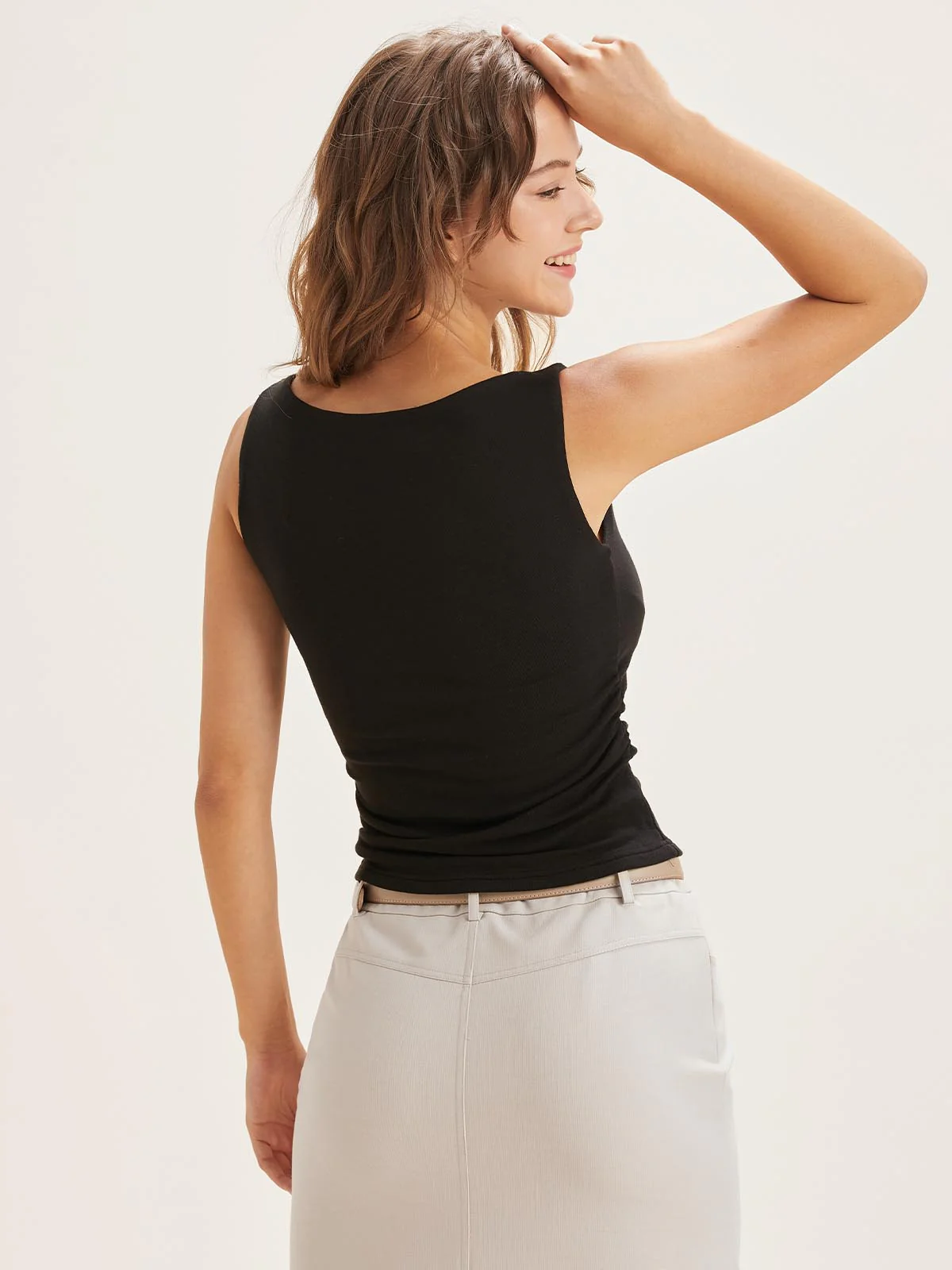 Boat Neck Bra Tank Top - Image 9