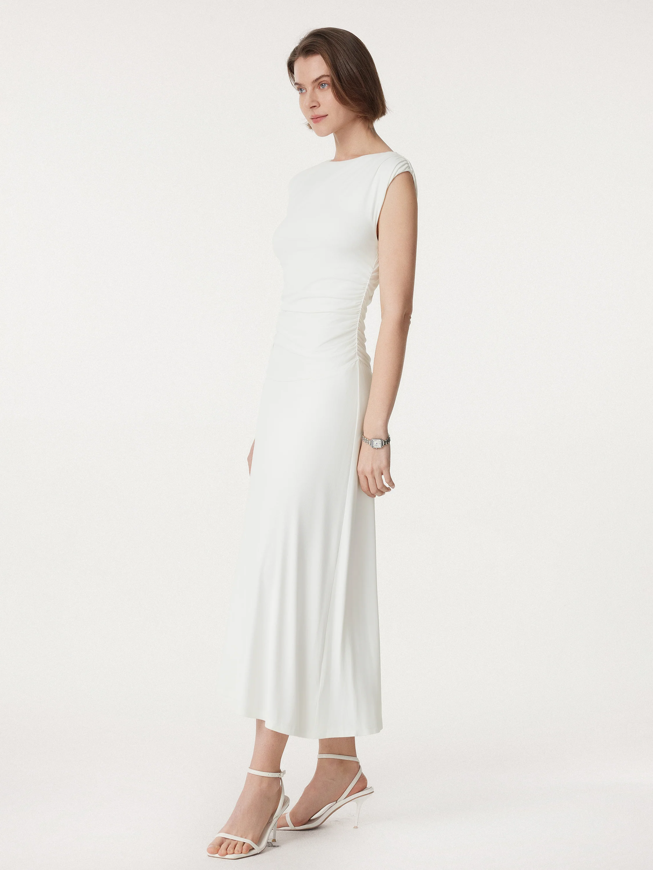 Breezy Cooling Side Ruched Maxi Dress - Image 13