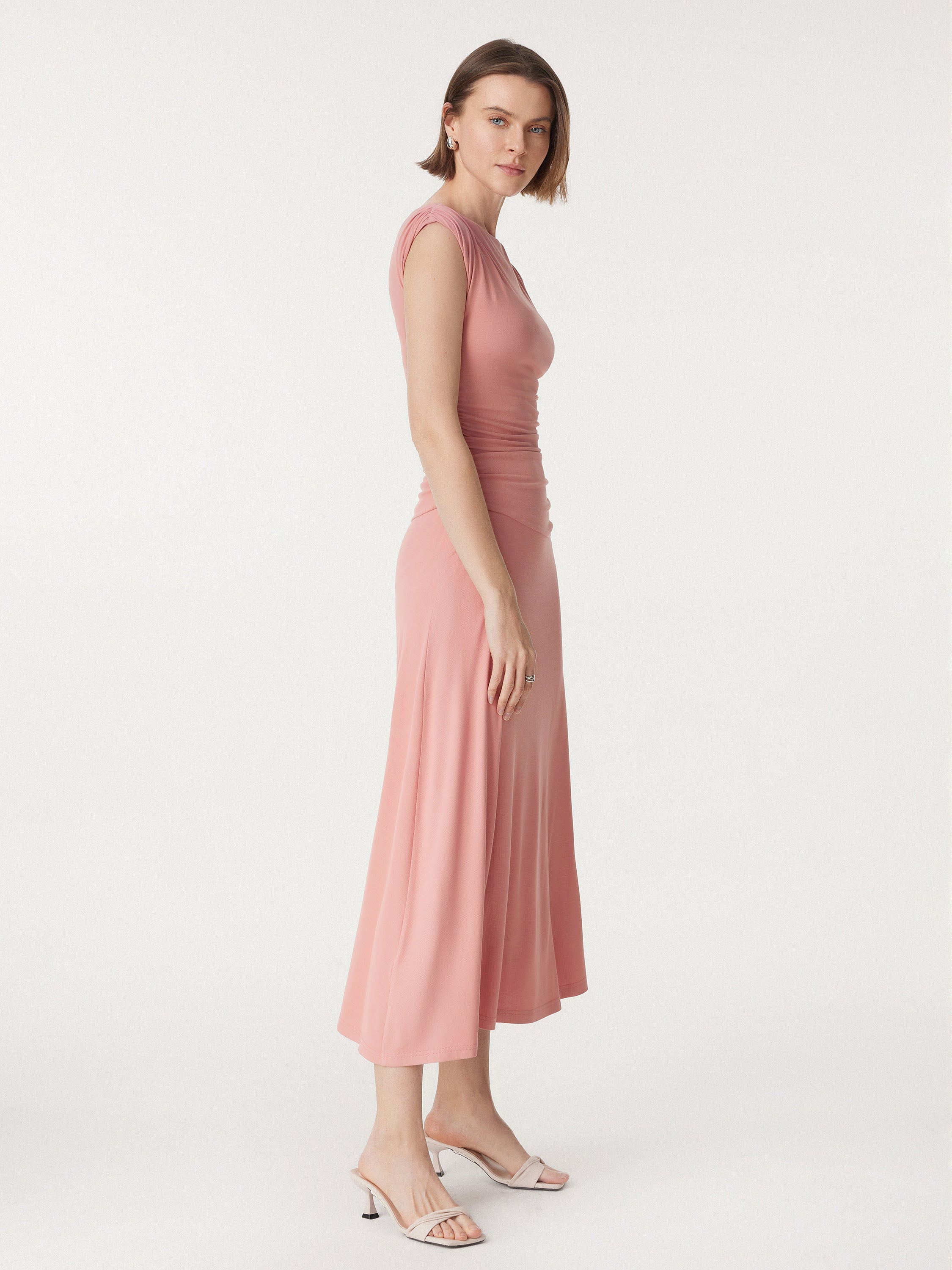 Breezy Cooling Side Ruched Maxi Dress - Image 6
