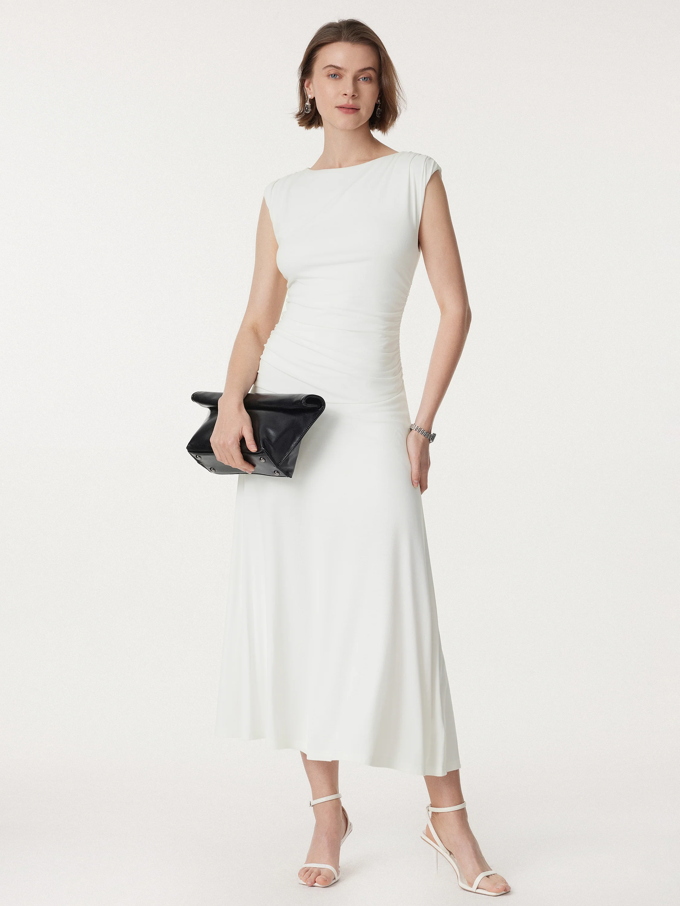 Breezy Cooling Side Ruched Maxi Dress - Image 9