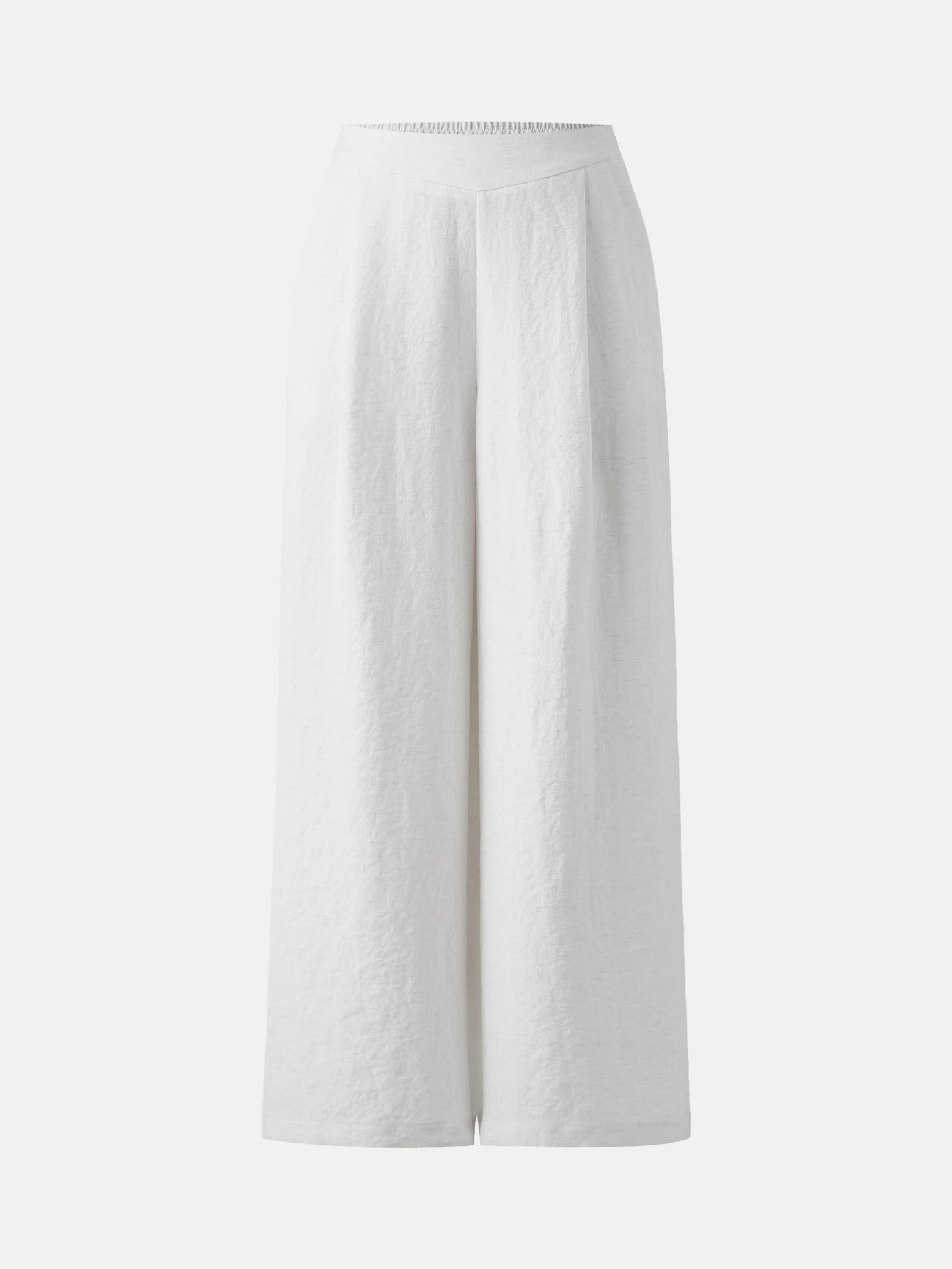 Breezy Linen Mid Rise Wide Leg Pant with Pockets - Image 4