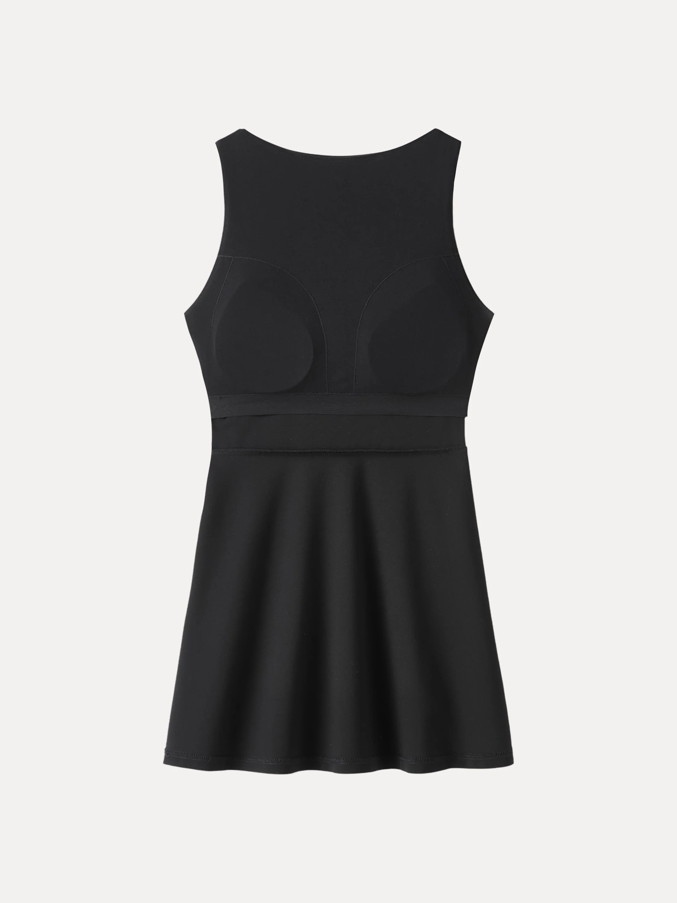 Classy Boatneck Fit-and-Flare Mini Bra Dress - Image 10
