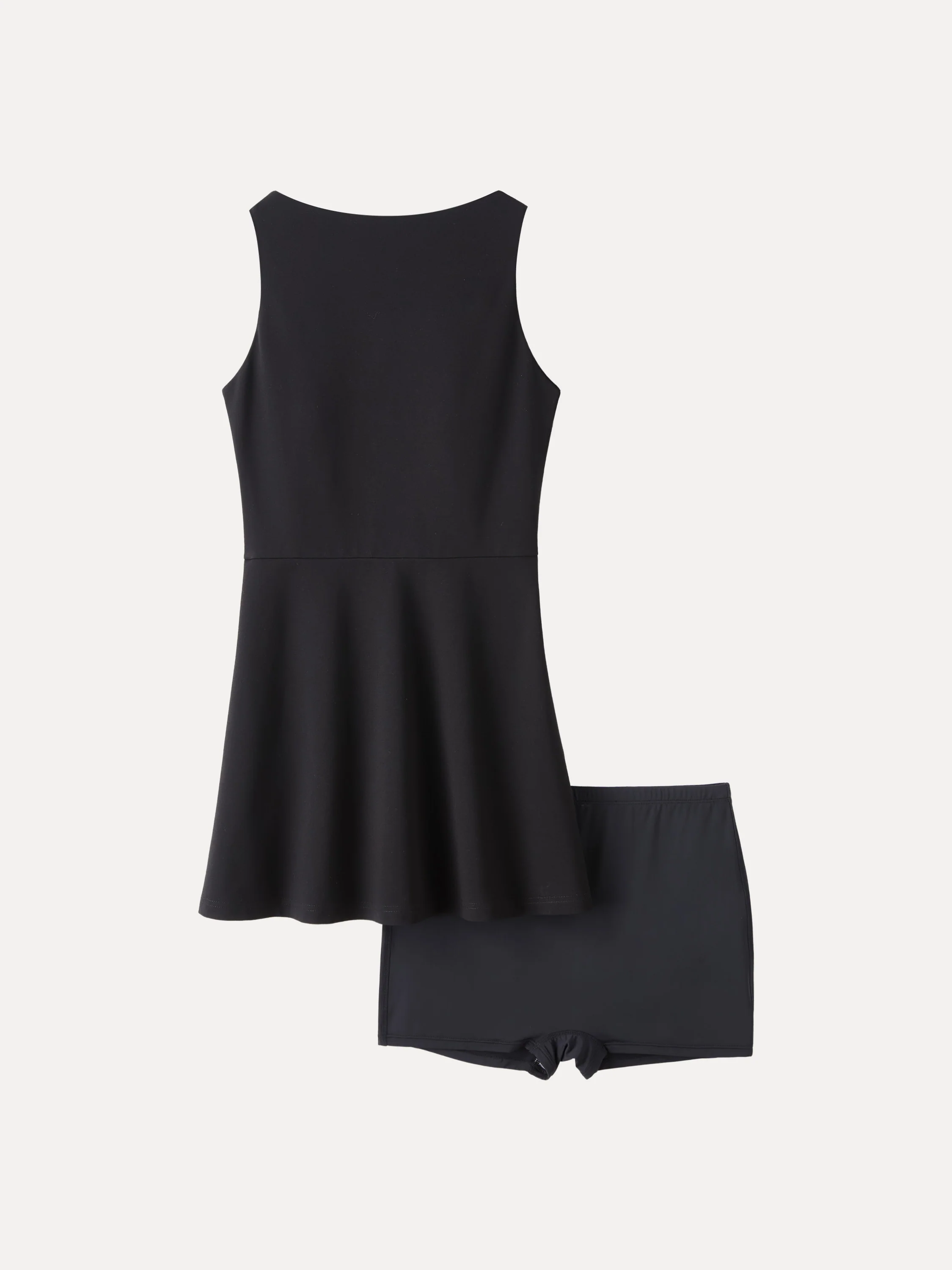 Classy Boatneck Fit-and-Flare Mini Bra Dress - Image 3