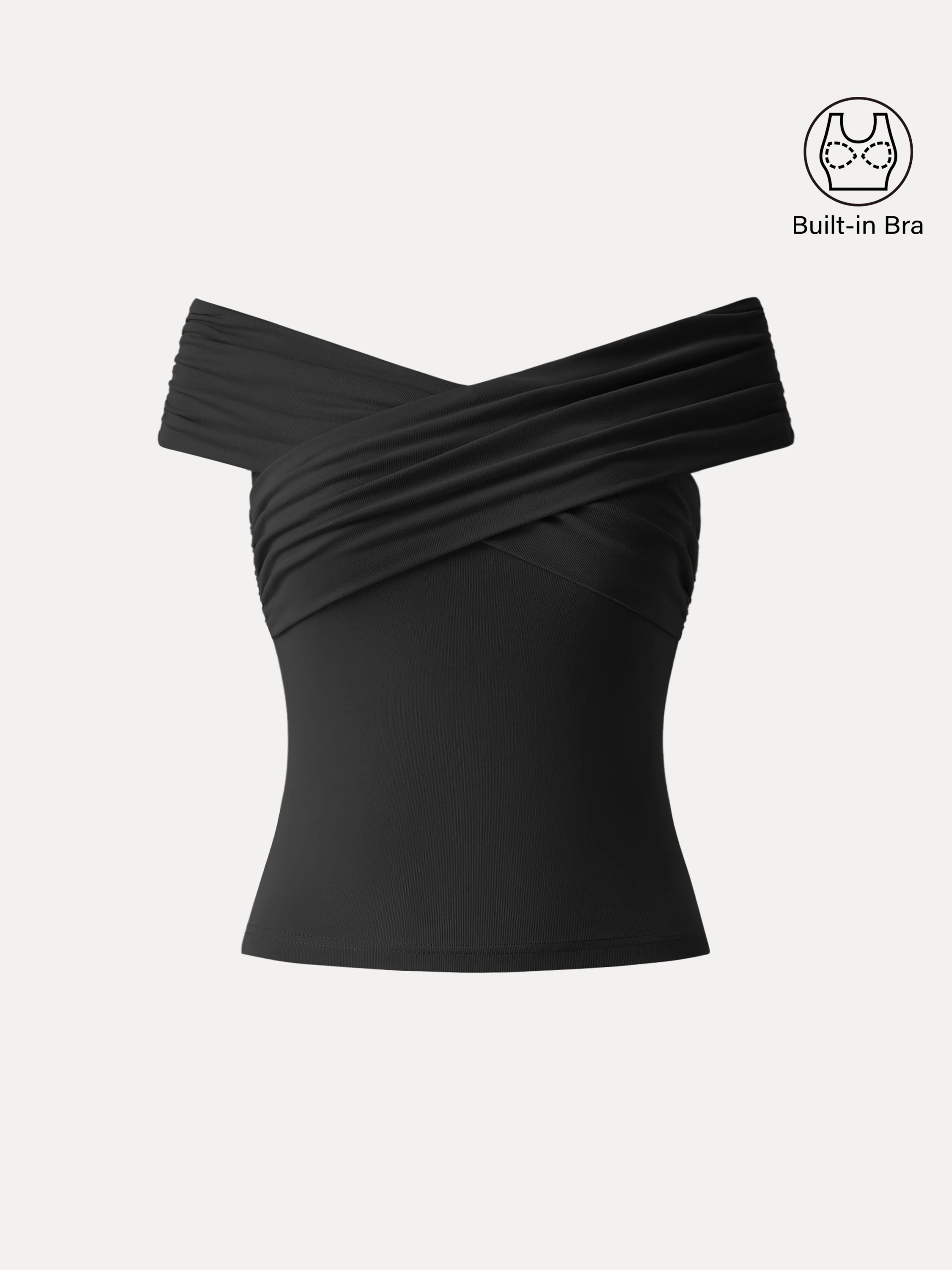 Criss Cross Off Shoulder New Airy Bra Top - Image 21