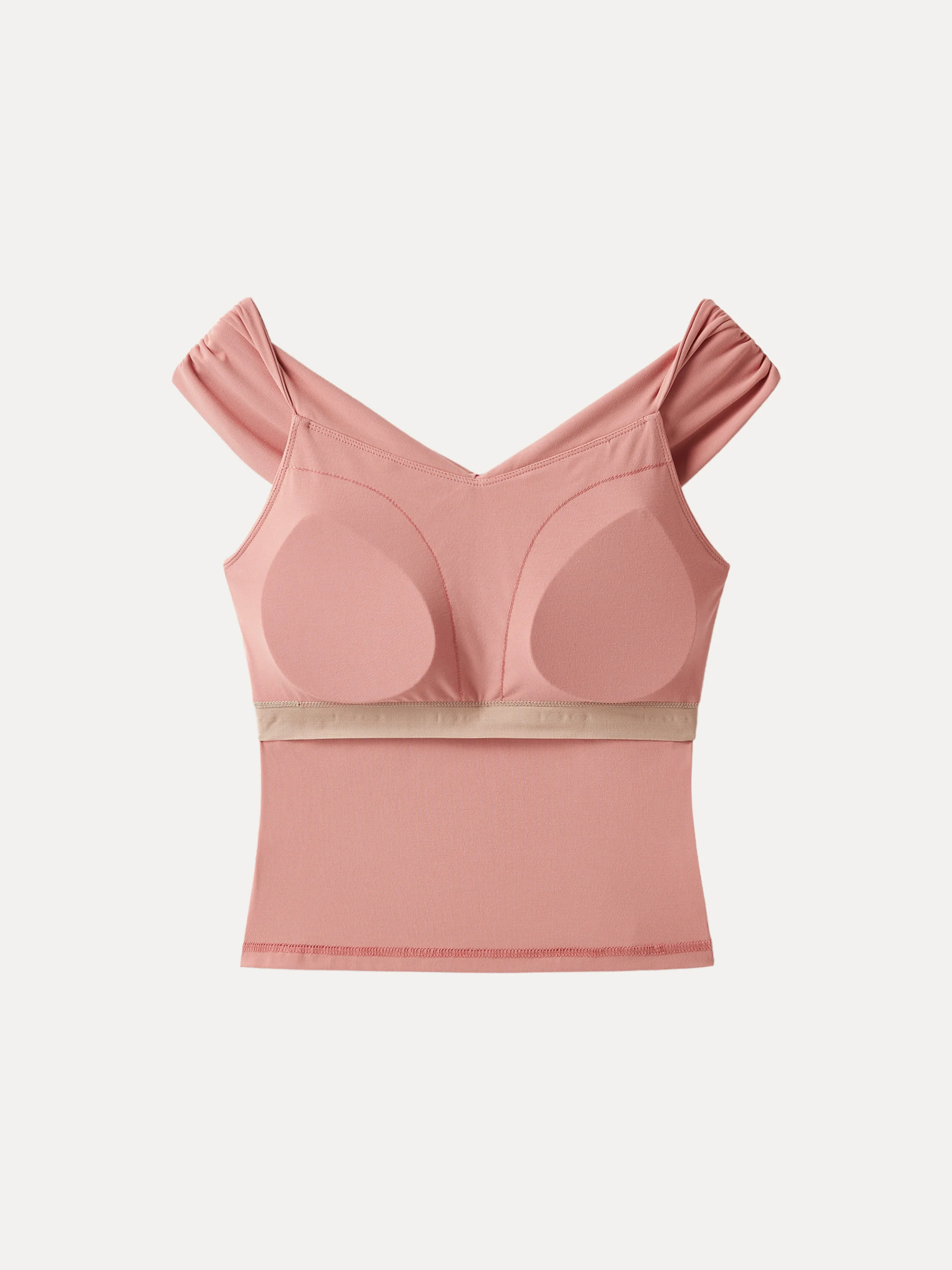 Criss Cross Off Shoulder New Airy Bra Top - Image 29