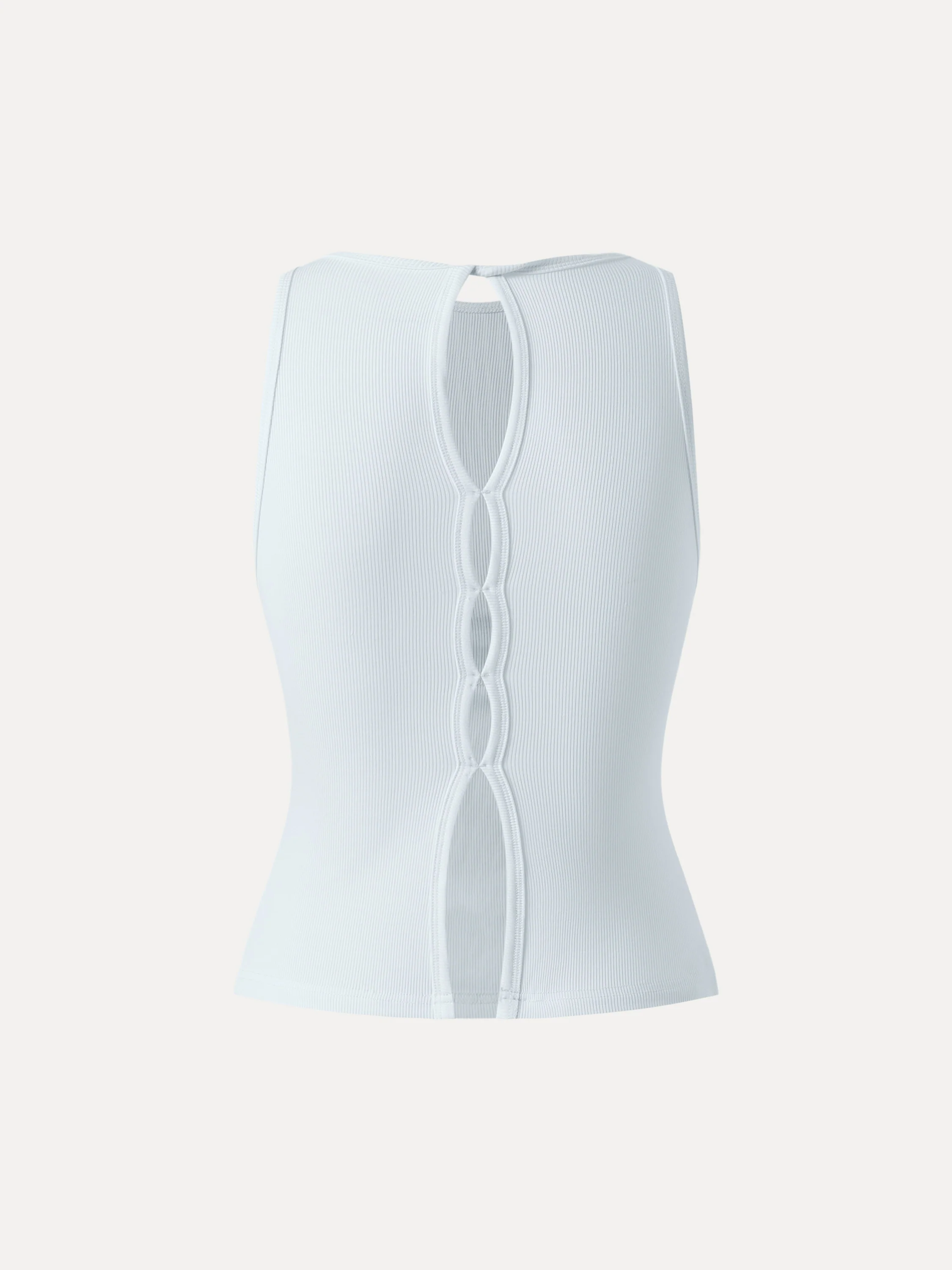 Crewneck Cut-out Bandless Bra Tank - Image 10
