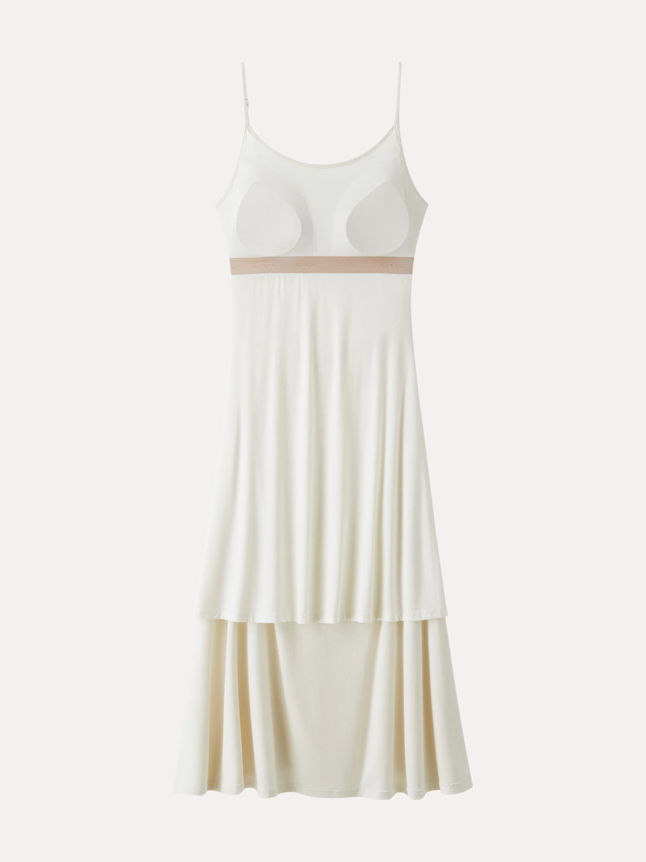 Cooling Lyocell Adjustable Spaghetti Strap Ruched Maxi Bra Dress - Image 9
