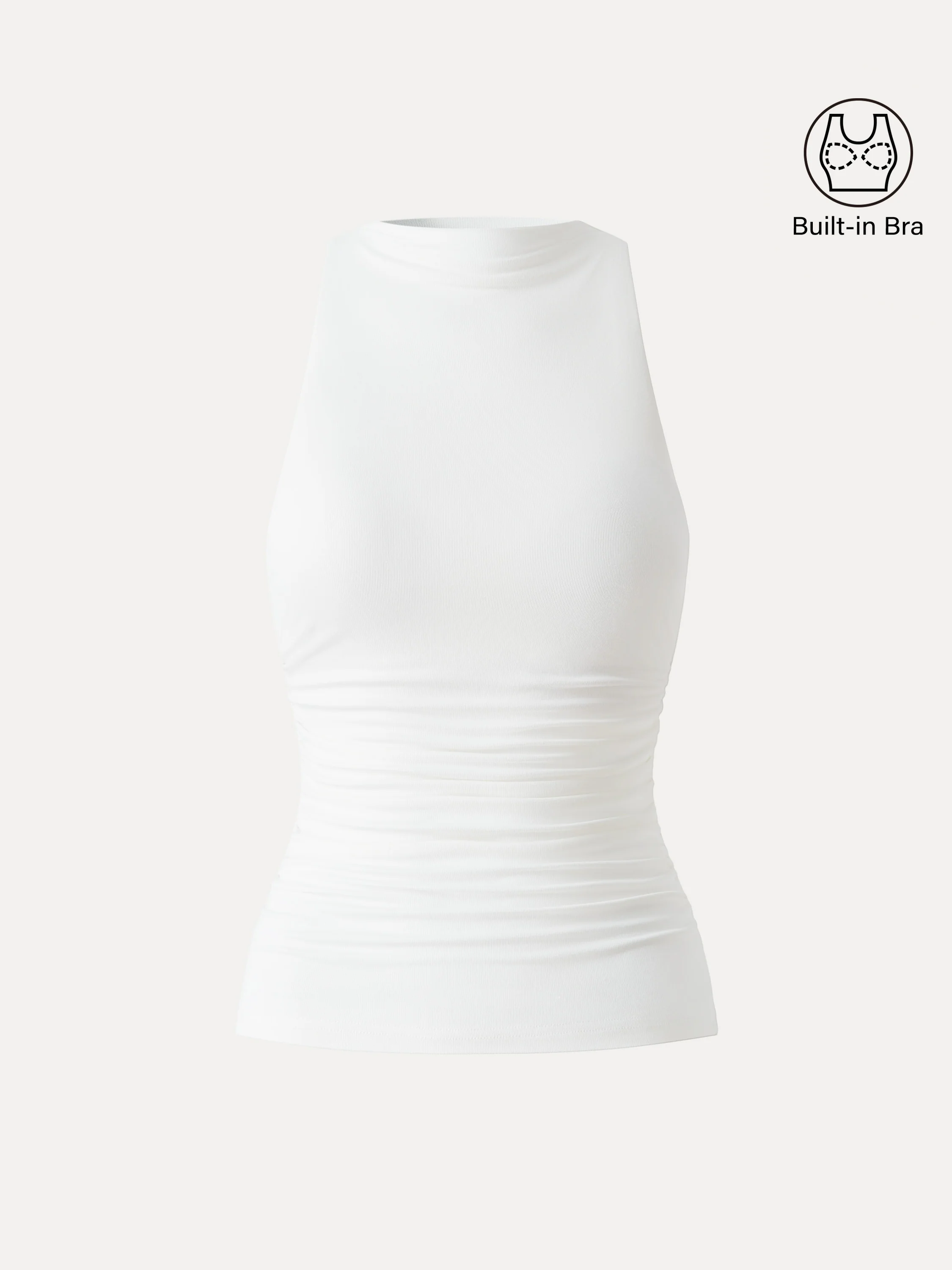 Cooling Ruched Sleeveless Bra Tank - Image 13