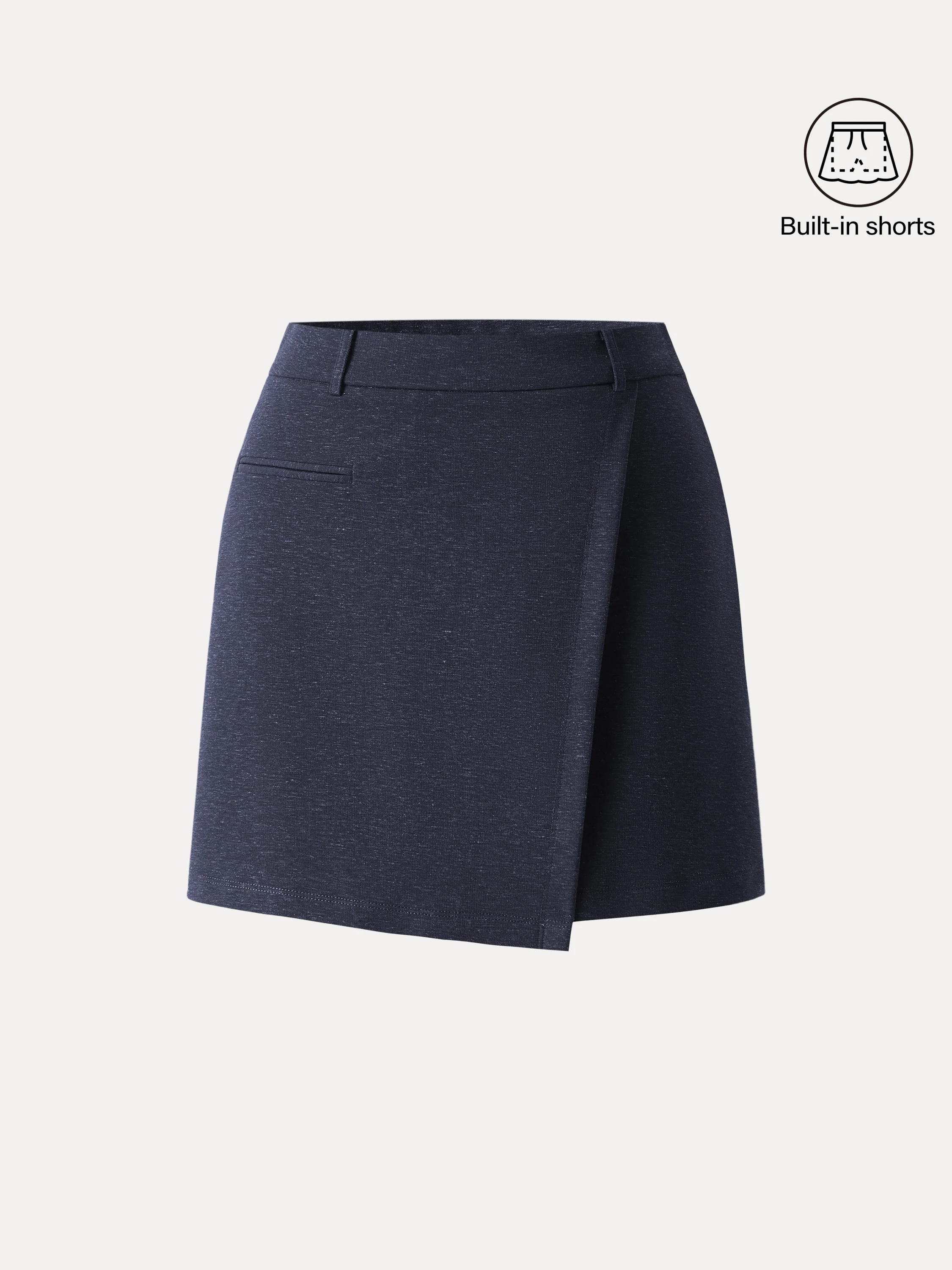 Cotton-Linen Blend Mini Skort - Image 11