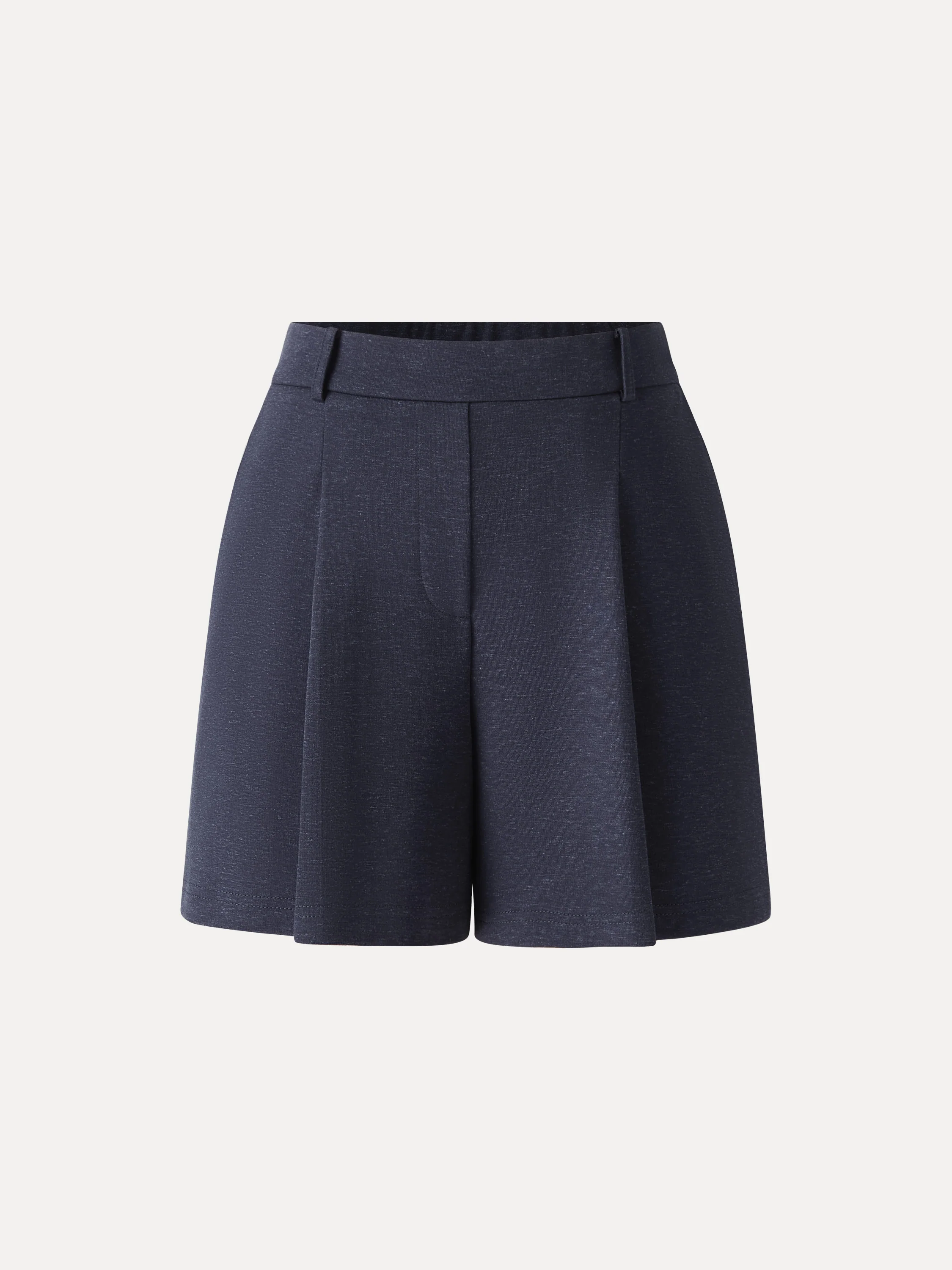 Cotton-Linen Blend Tailored Shorts - Image 12