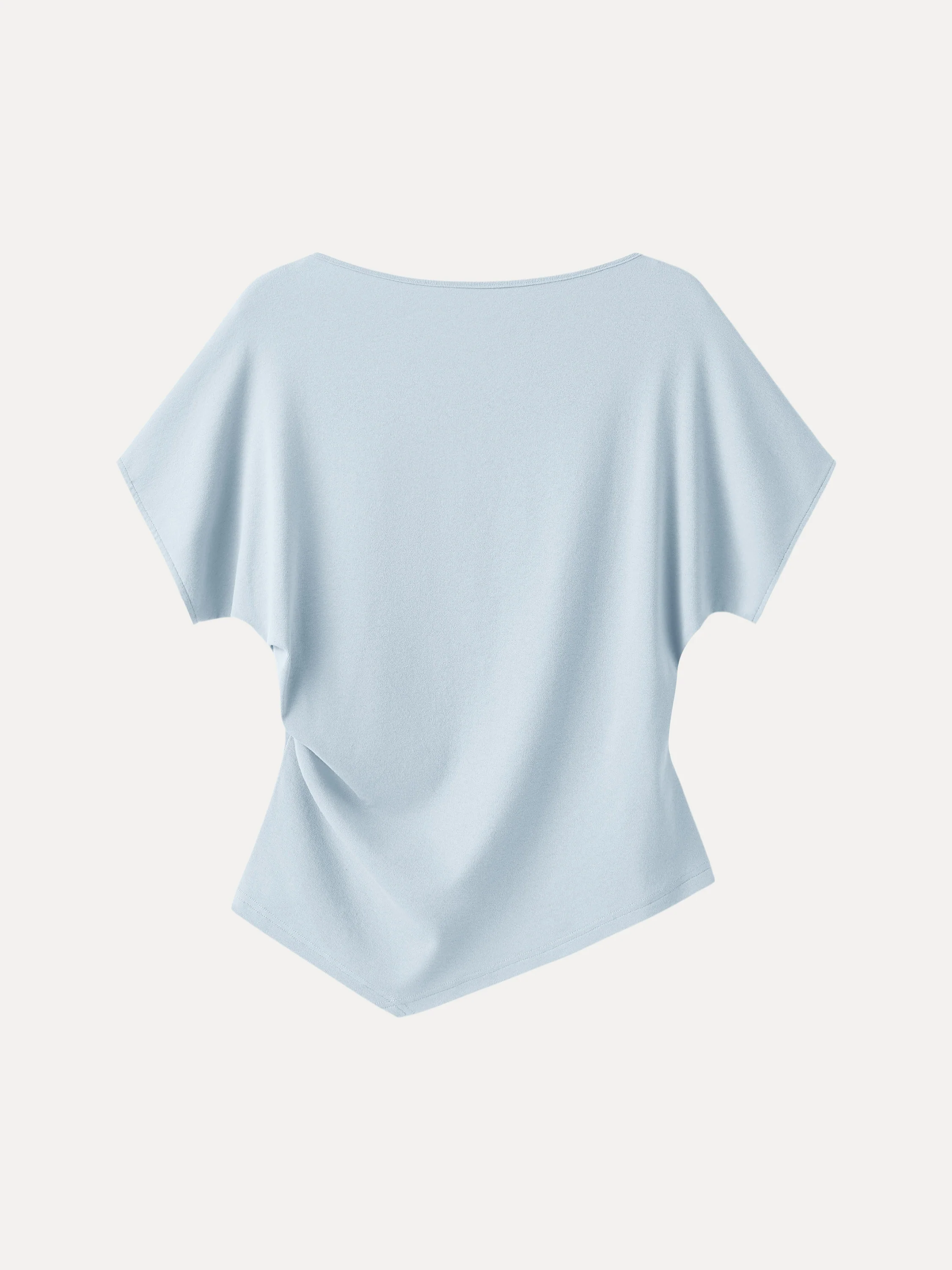 Cotton Lyocell Boatneck Angled Summer Tee - Image 15