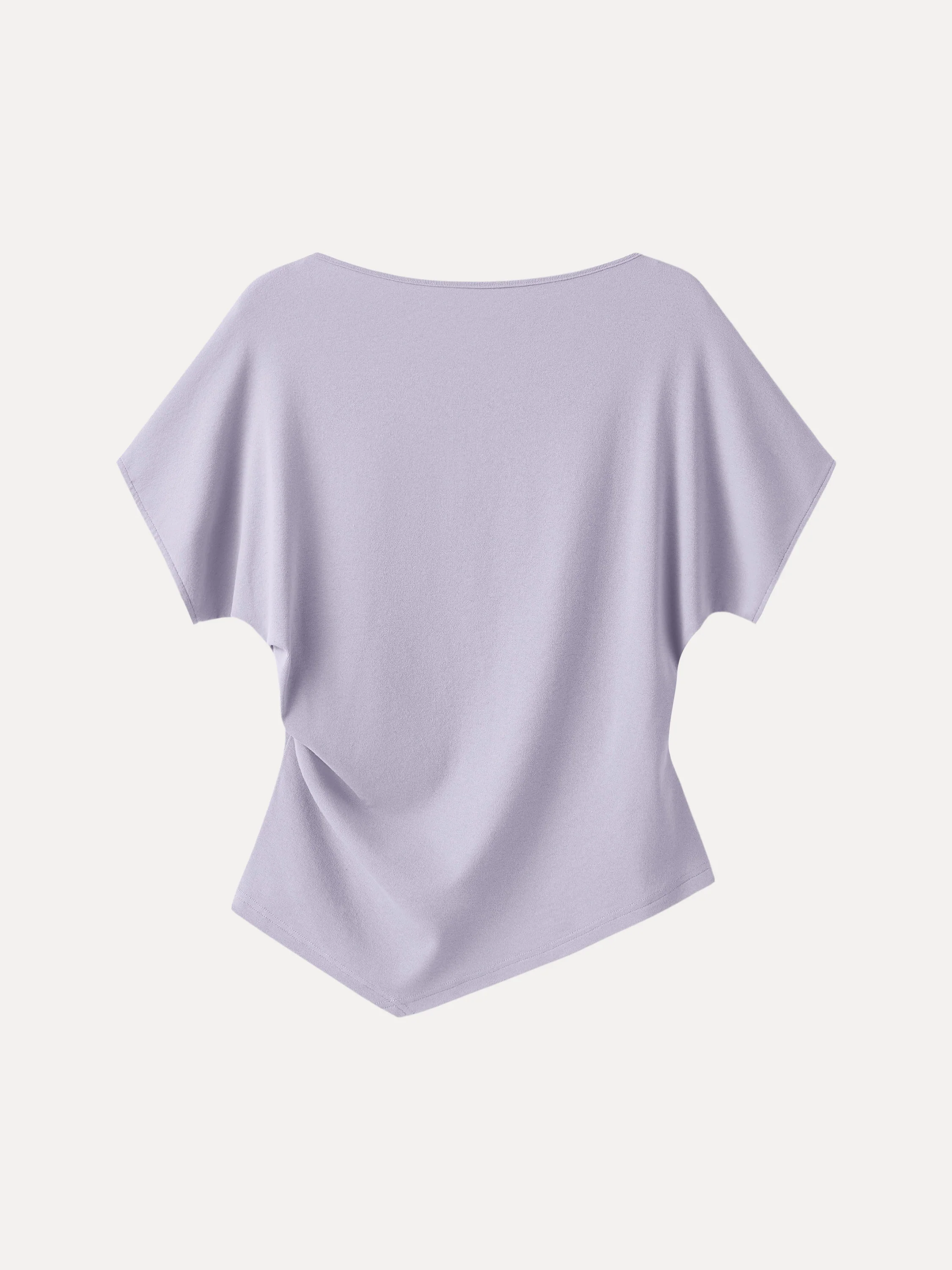 Cotton Lyocell Boatneck Angled Summer Tee - Image 16