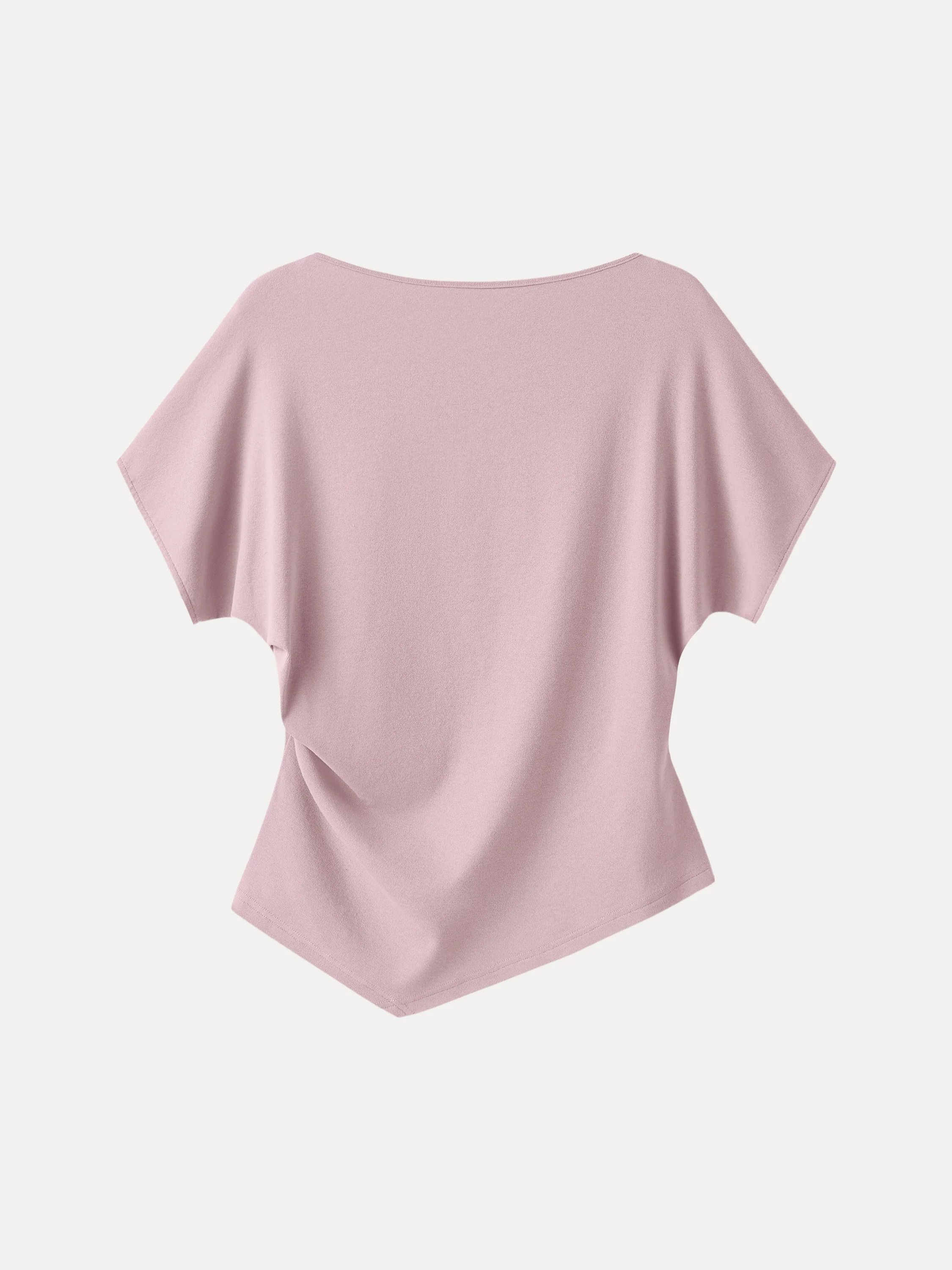 Cotton Lyocell Boatneck Angled Summer Tee - Image 17