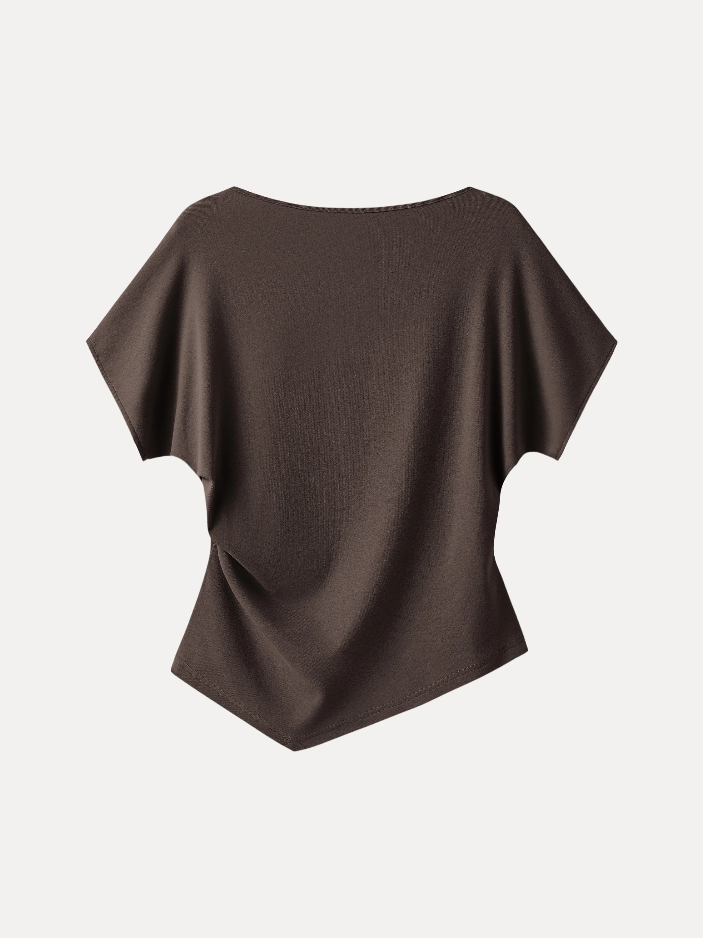 Cotton Lyocell Boatneck Angled Summer Tee - Image 18