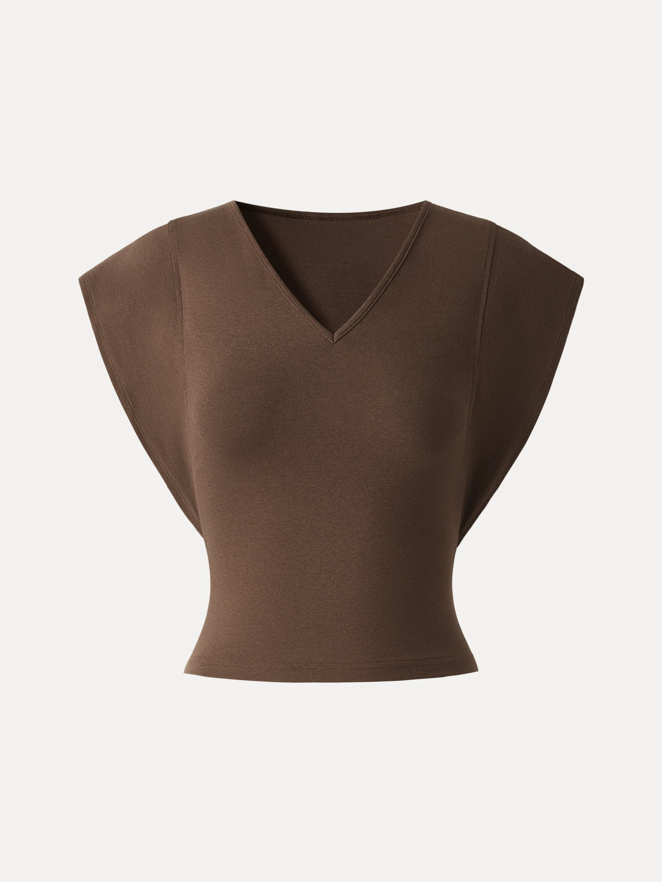 Cotton Lyocell V-Neck Summer Tee - Image 11