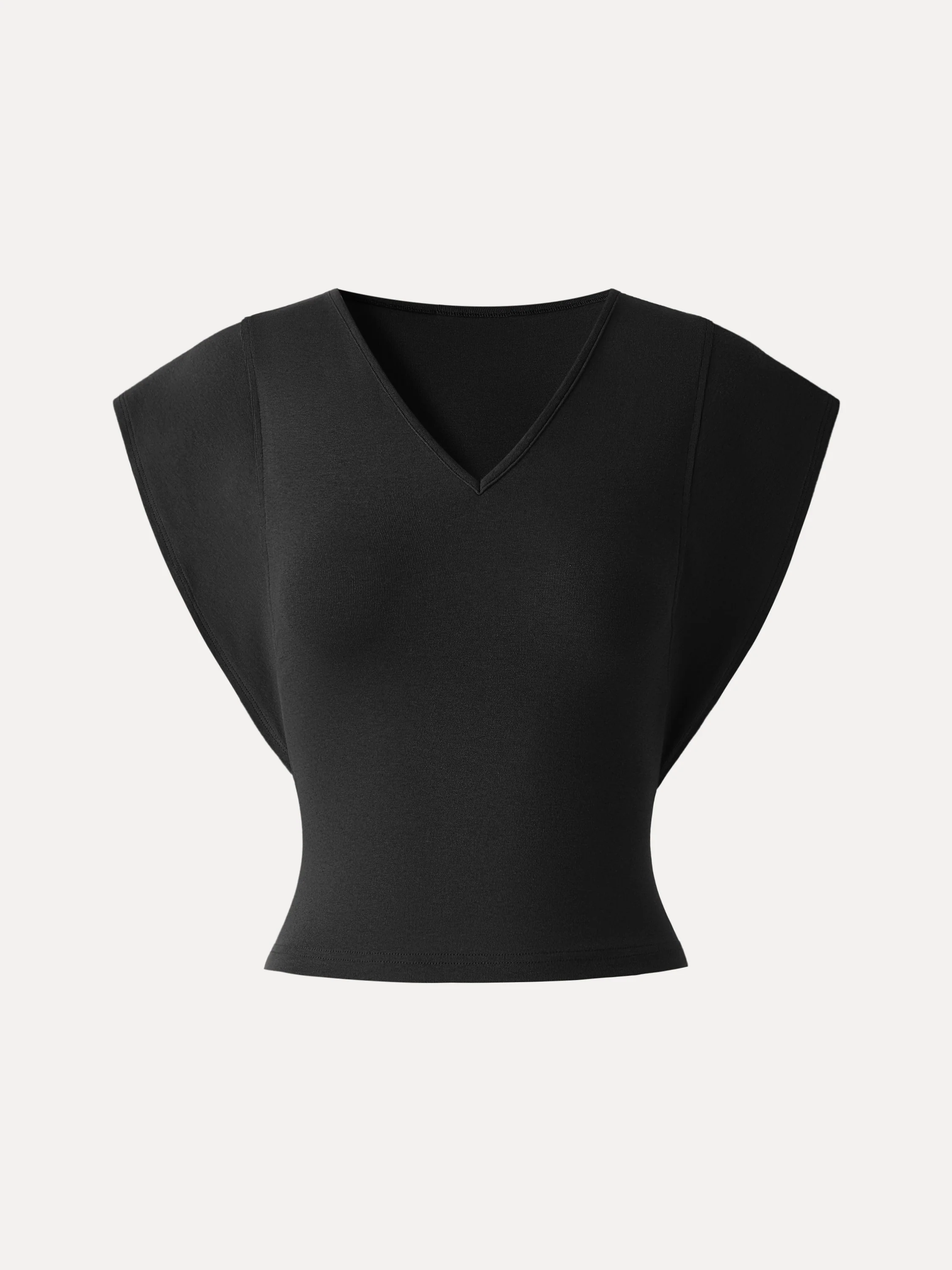Cotton Lyocell V-Neck Summer Tee - Image 13
