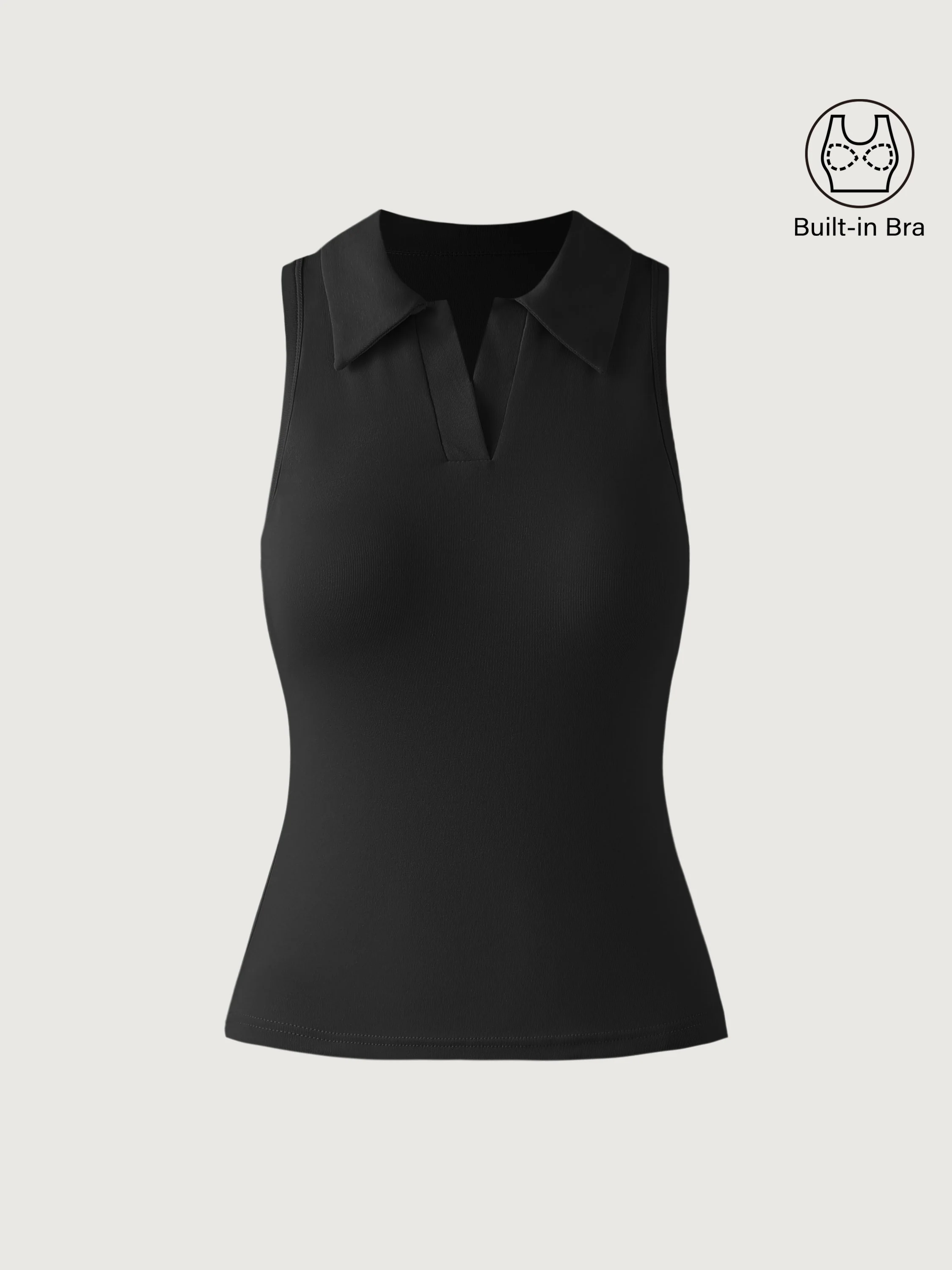 Cotton Polo Bra Tank - Image 2