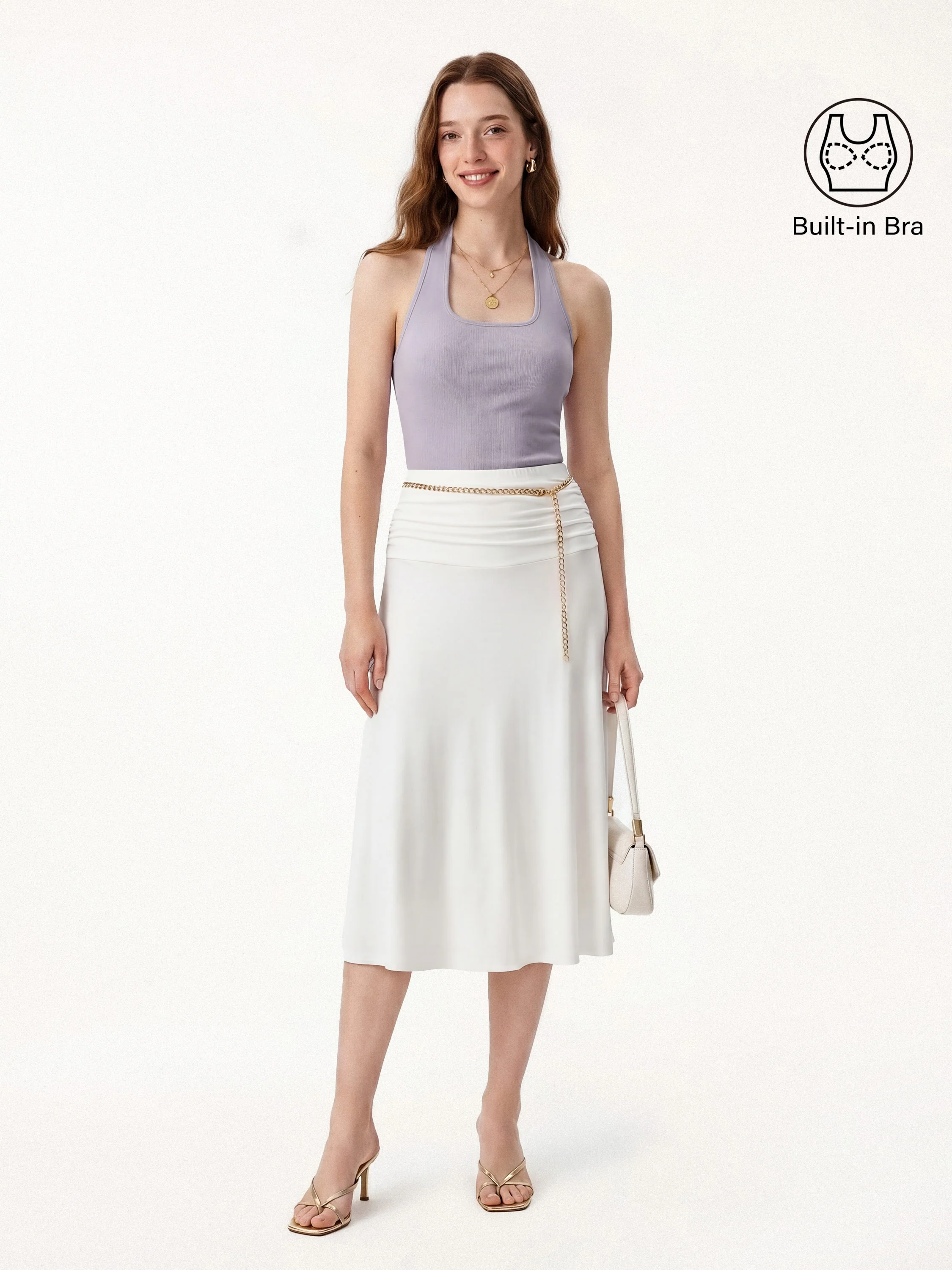 Cotton Square Halter Neck Bra Tank - Image 15
