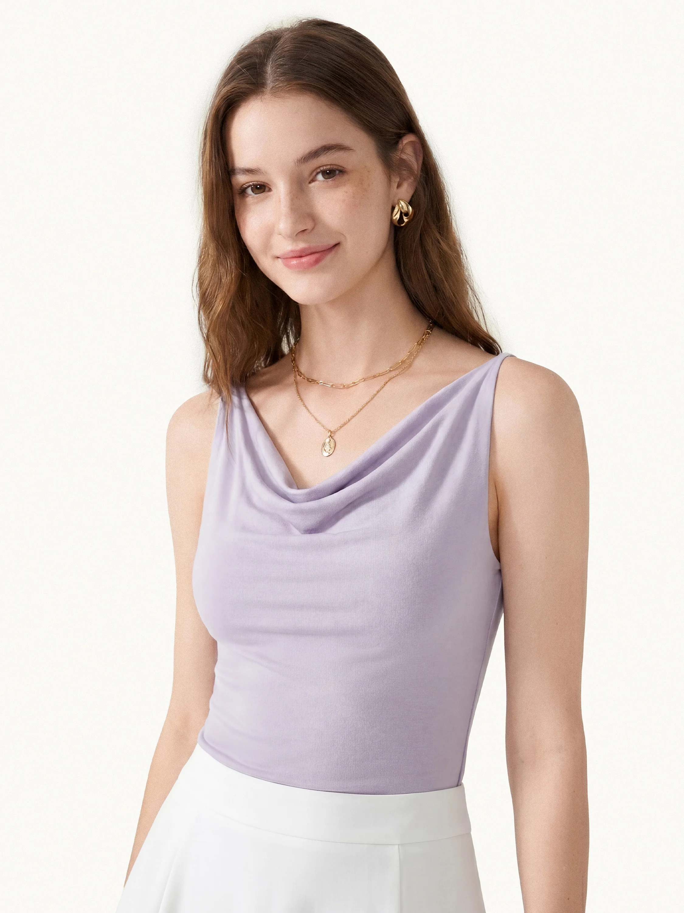 Cowl Neck Bra Tank - Image 13