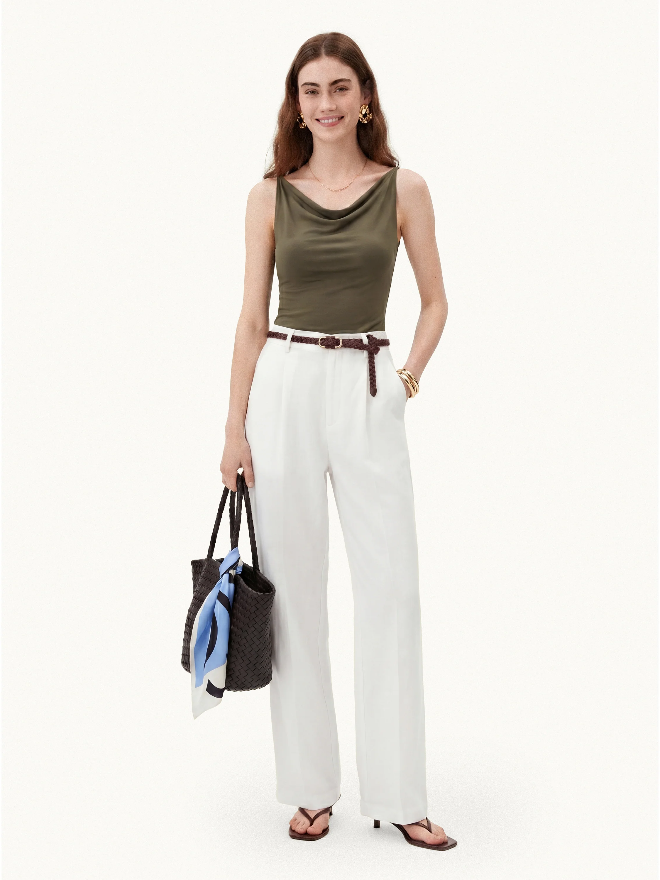 Cowl Neck Bra Tank - Image 14