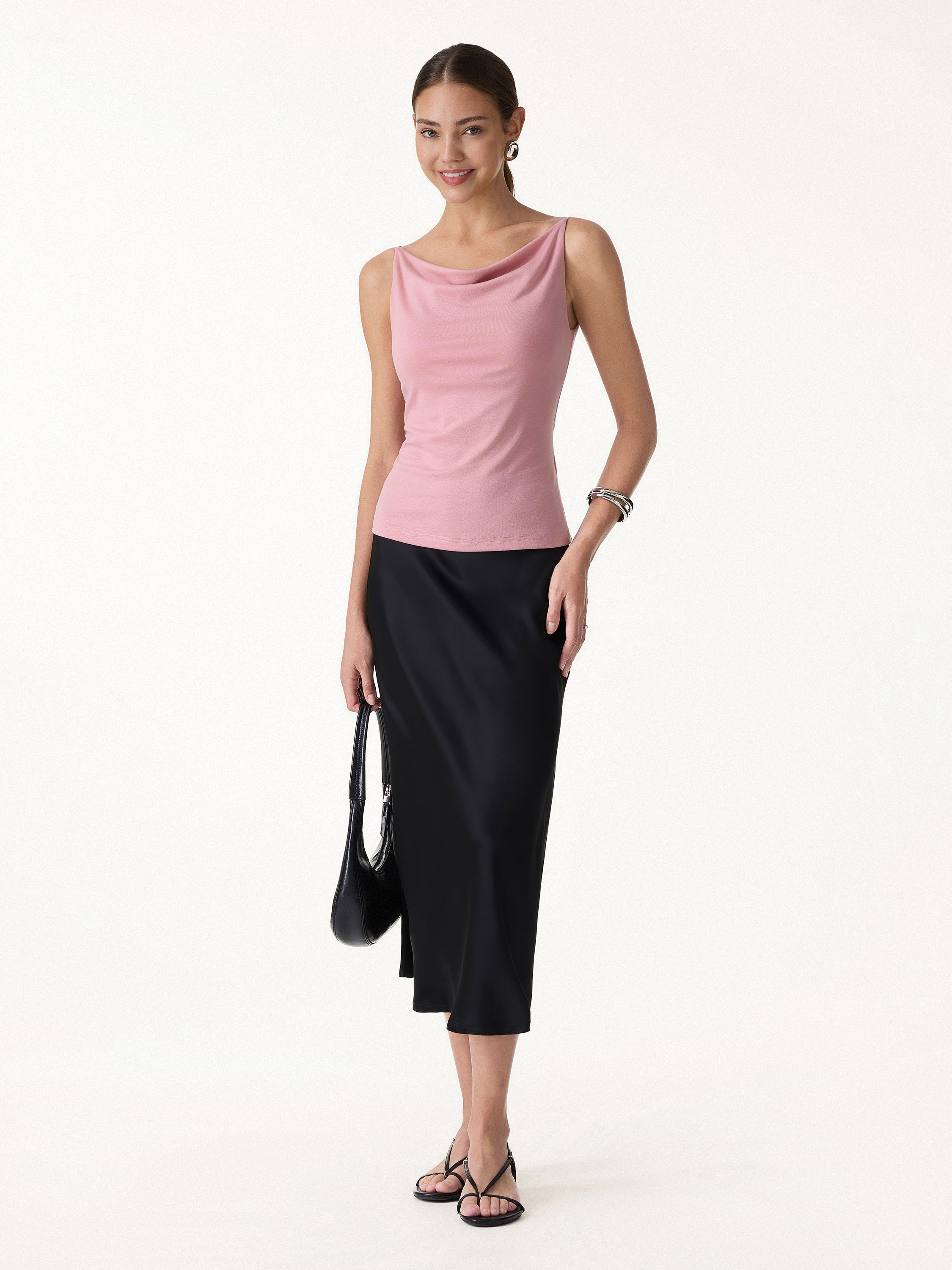 Cowl Neck Bra Tank - Image 3